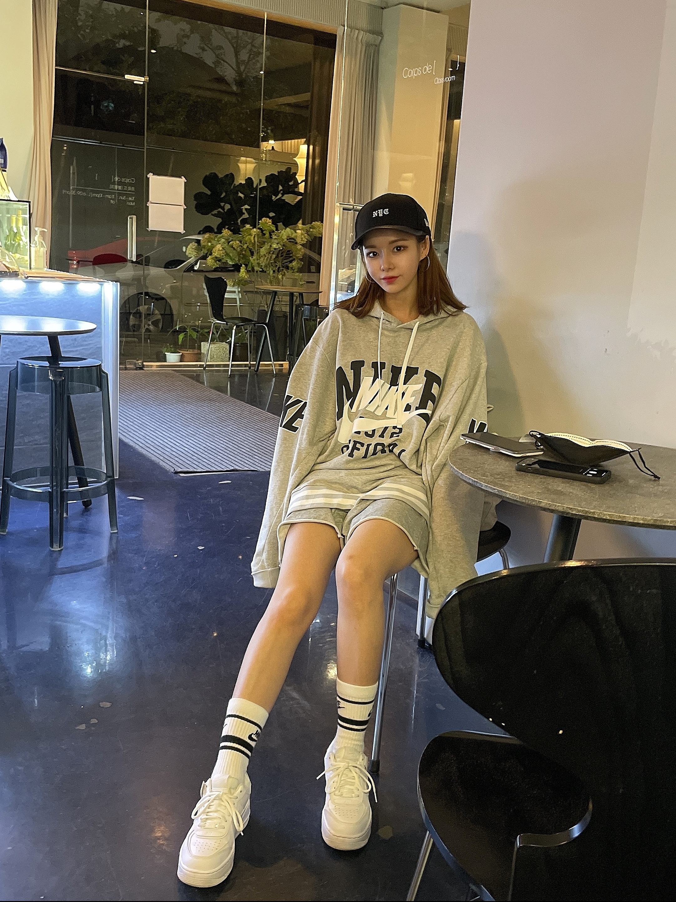 Nike Air Force 1 '07 Low White 착용 스타일