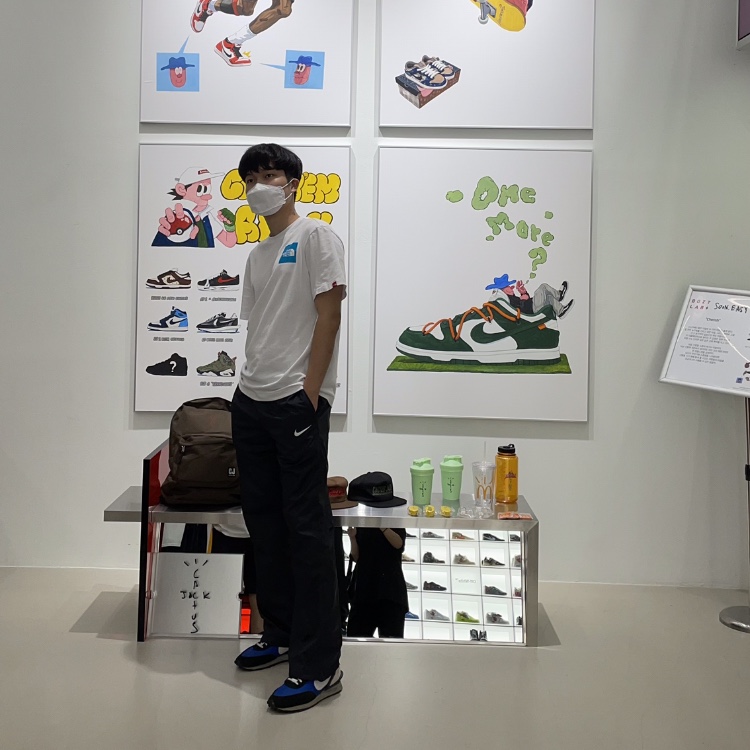 Nike x Undercover Daybreak Blue Jay 착용 스타일