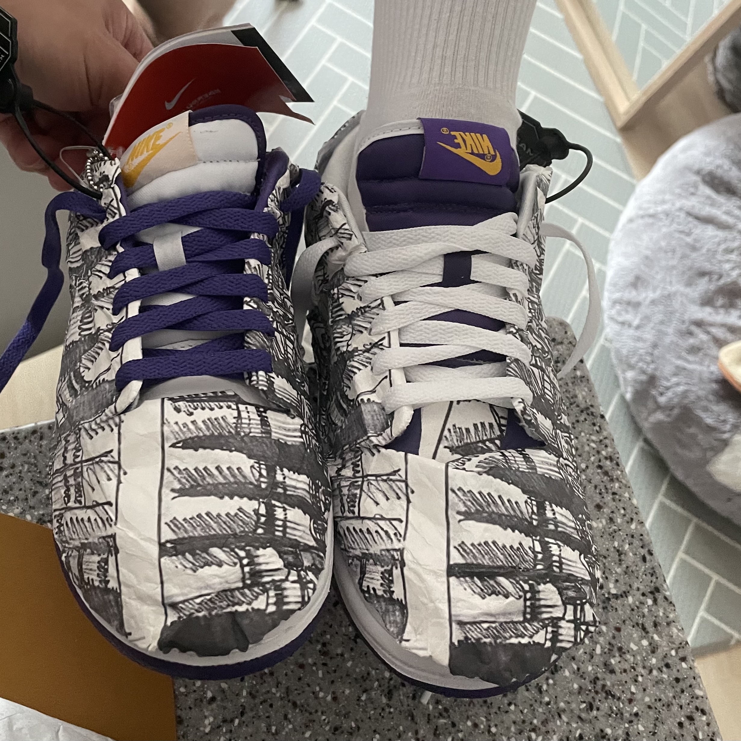 (W) Nike Dunk Low SE Flip 착용 스타일 - 2