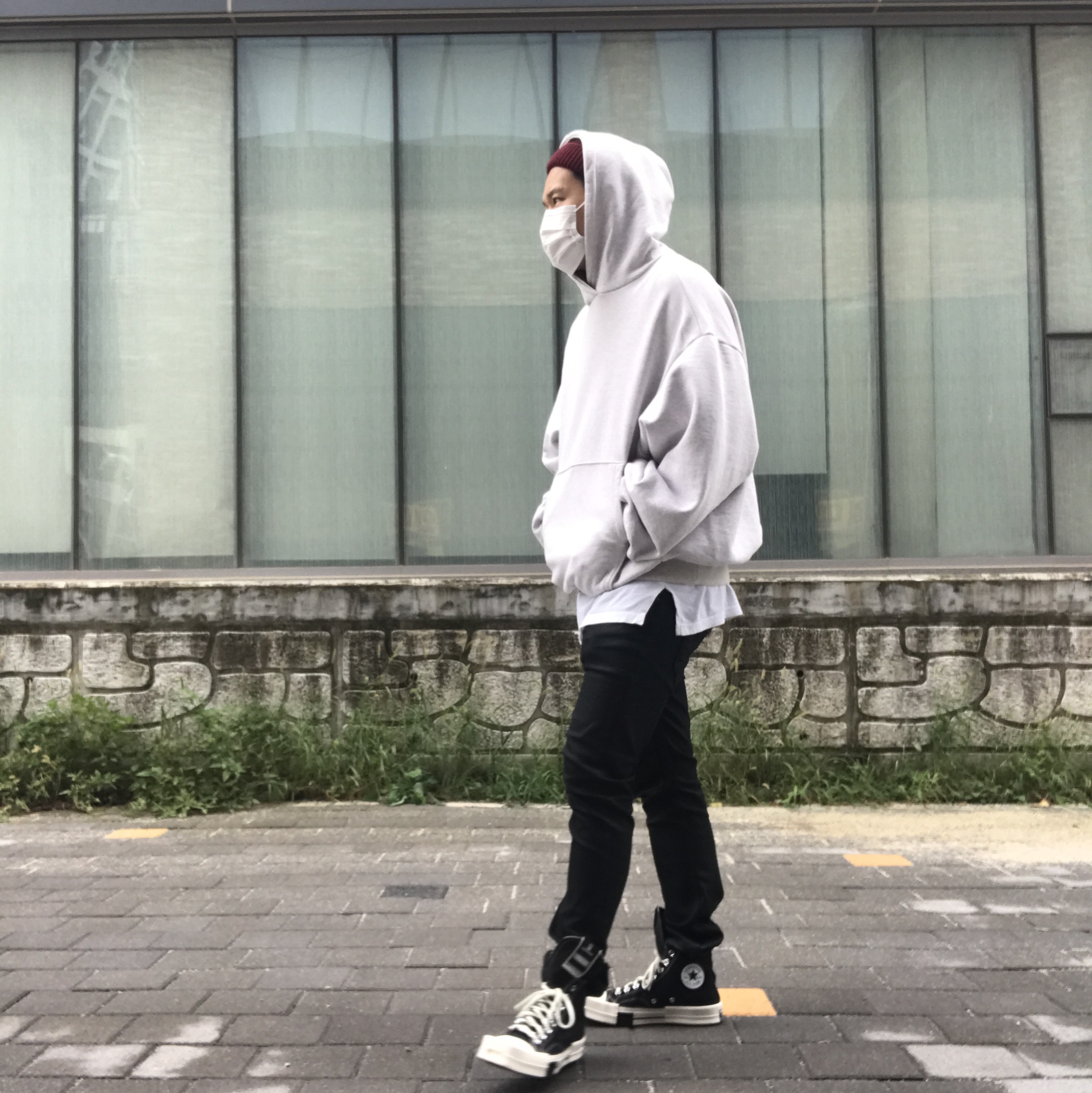Converse x Drkshdw Turbodrk Chuck 70 Hi Black 착용 스타일