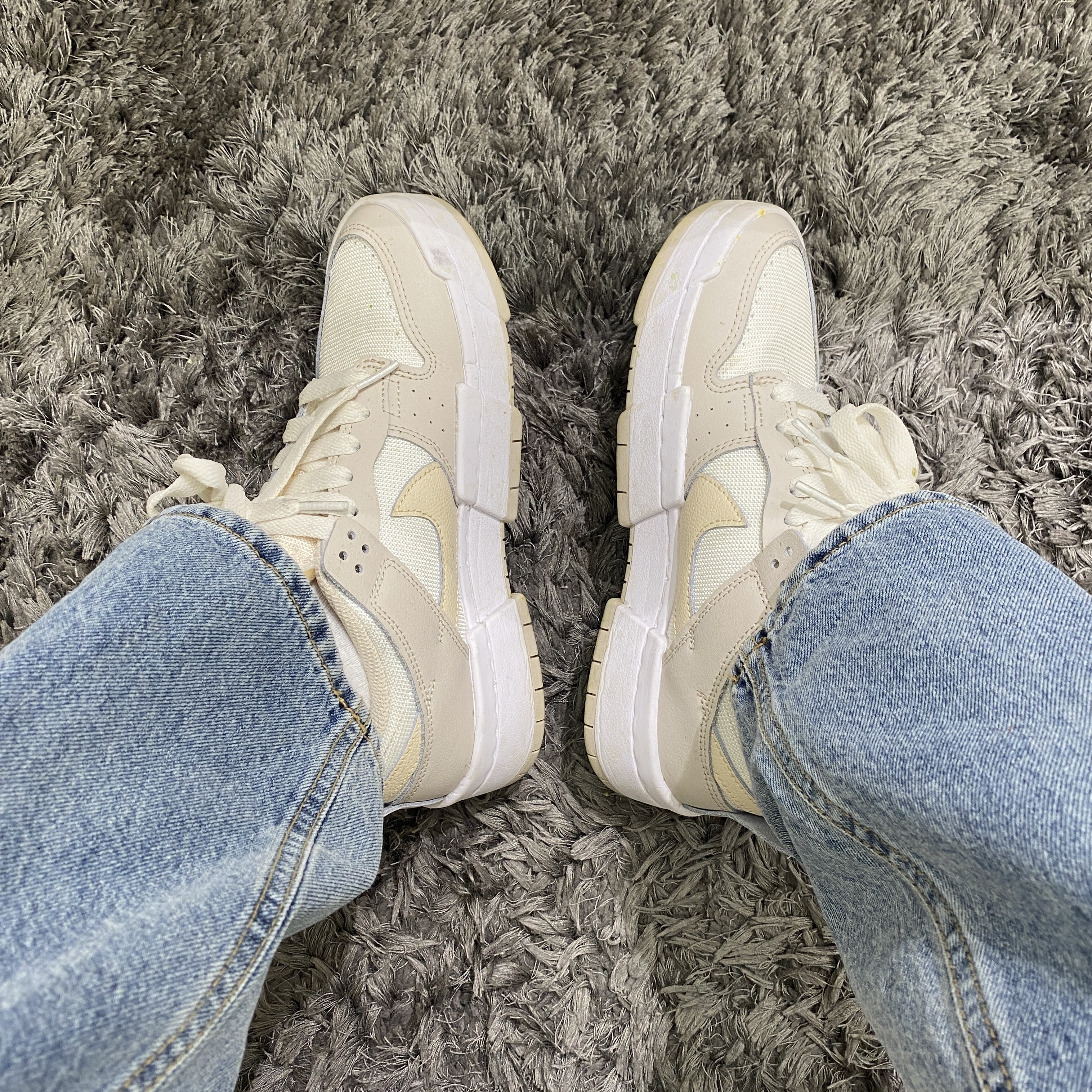 (W) Nike Dunk Low Disrupt Desert Sand 착용 스타일