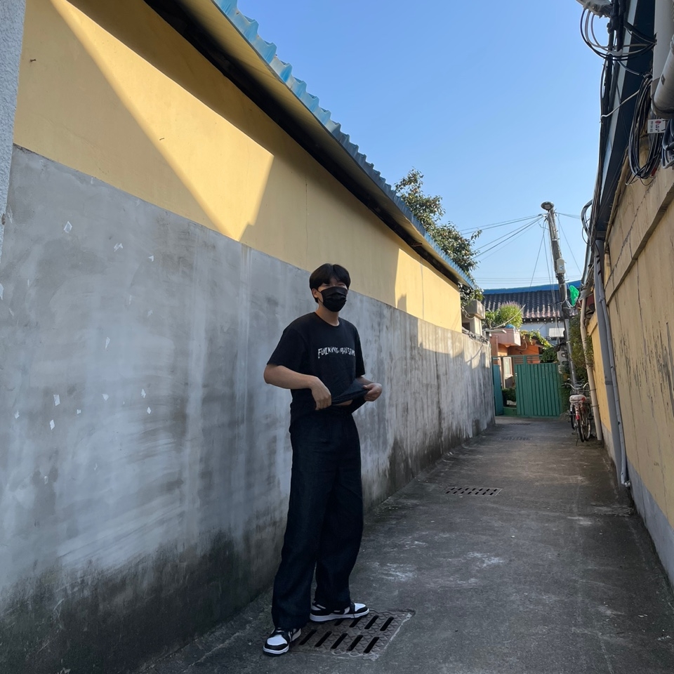 Nike Dunk Low Retro Black 착용 스타일