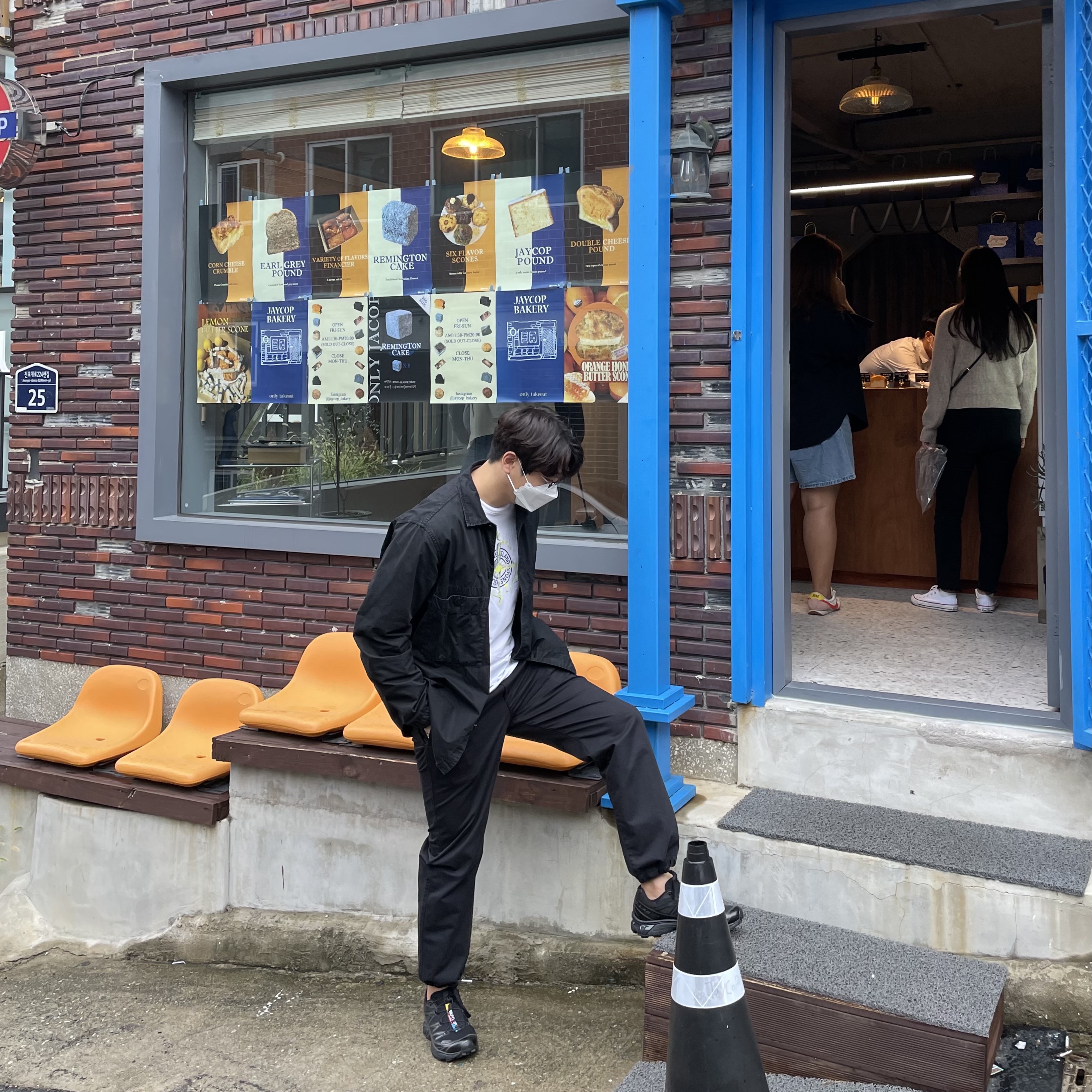Salomon XT-6 ADV Black, Stone Island 110WN T.CO+OLD Overshirt Black - 21SS 착용 스타일 - 1