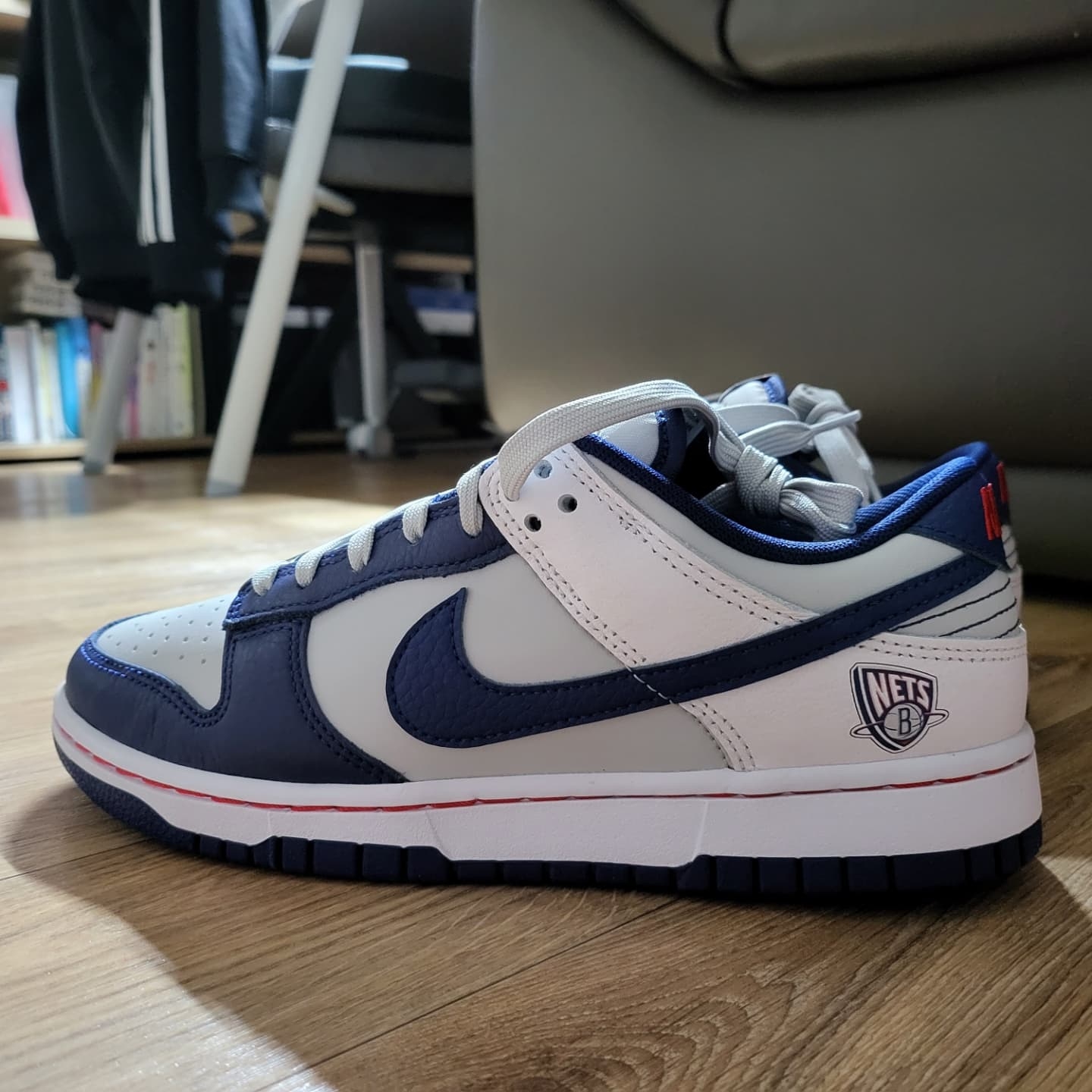 Nike x NBA Dunk Low Retro EMB Nets 착용 스타일 - 2