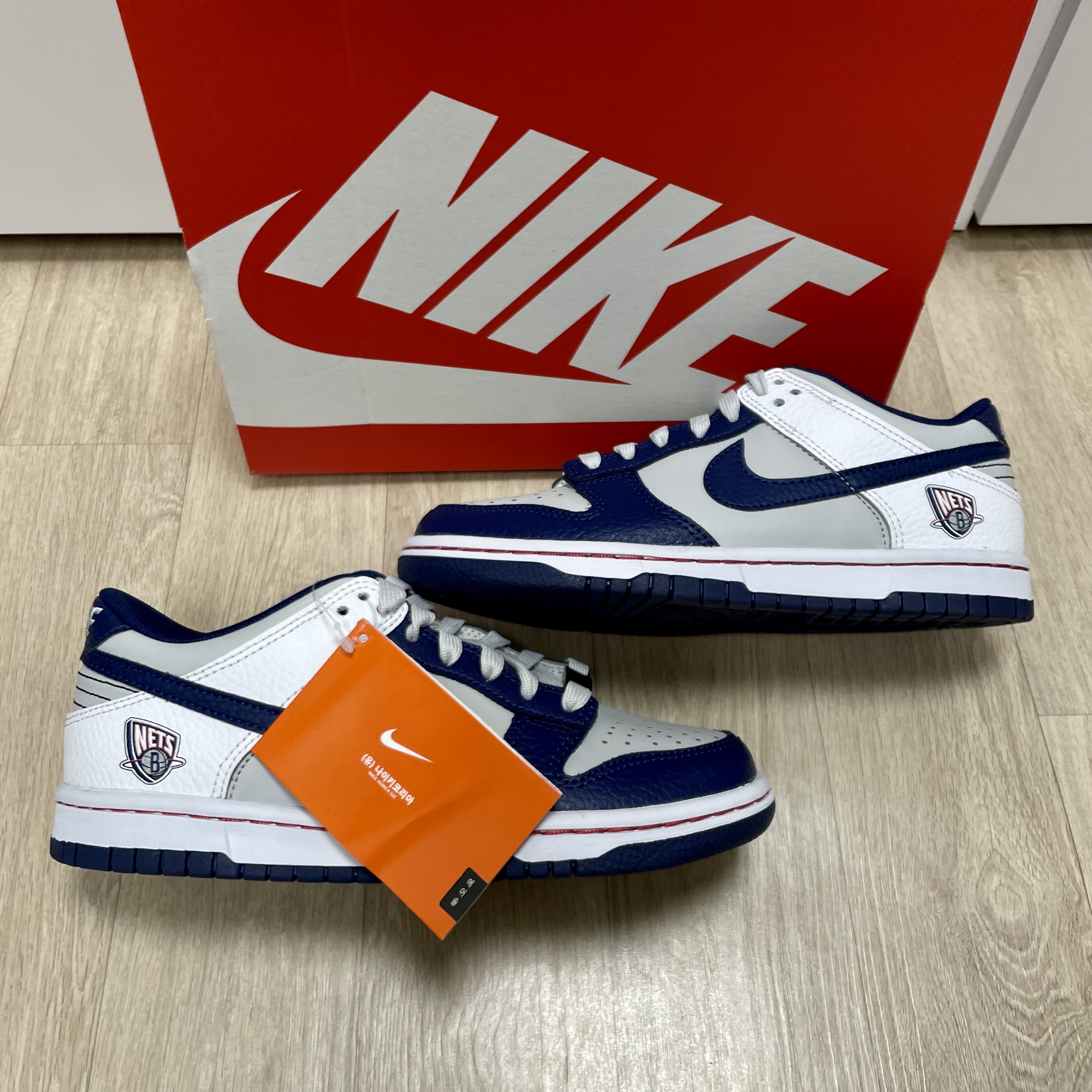 (GS) Nike x NBA Dunk Low Nets, Nike x NBA Dunk Low Retro EMB Nets 착용 스타일 - 1
