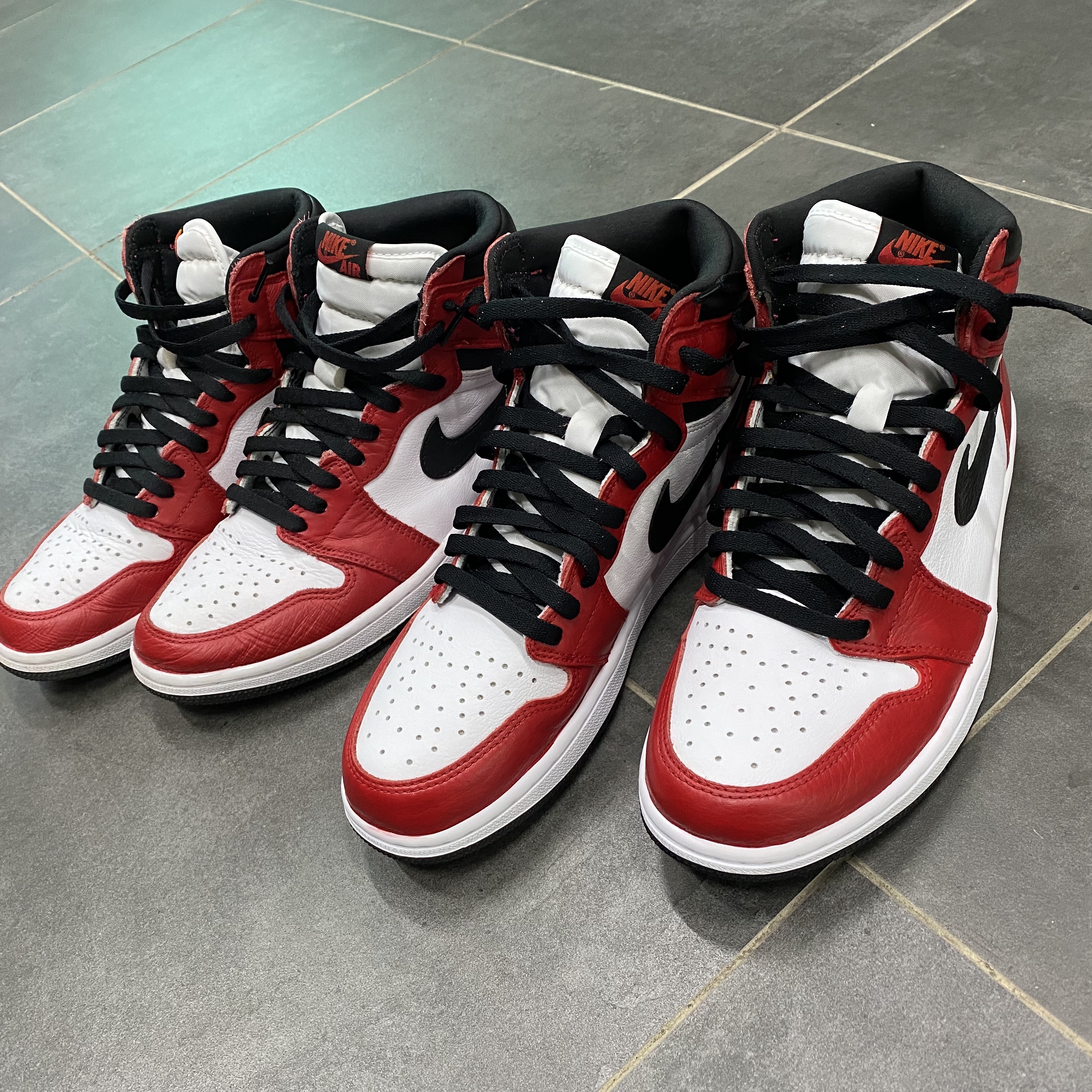 Jordan 1 Retro High OG Light Fusion Red 착용 스타일 - 3