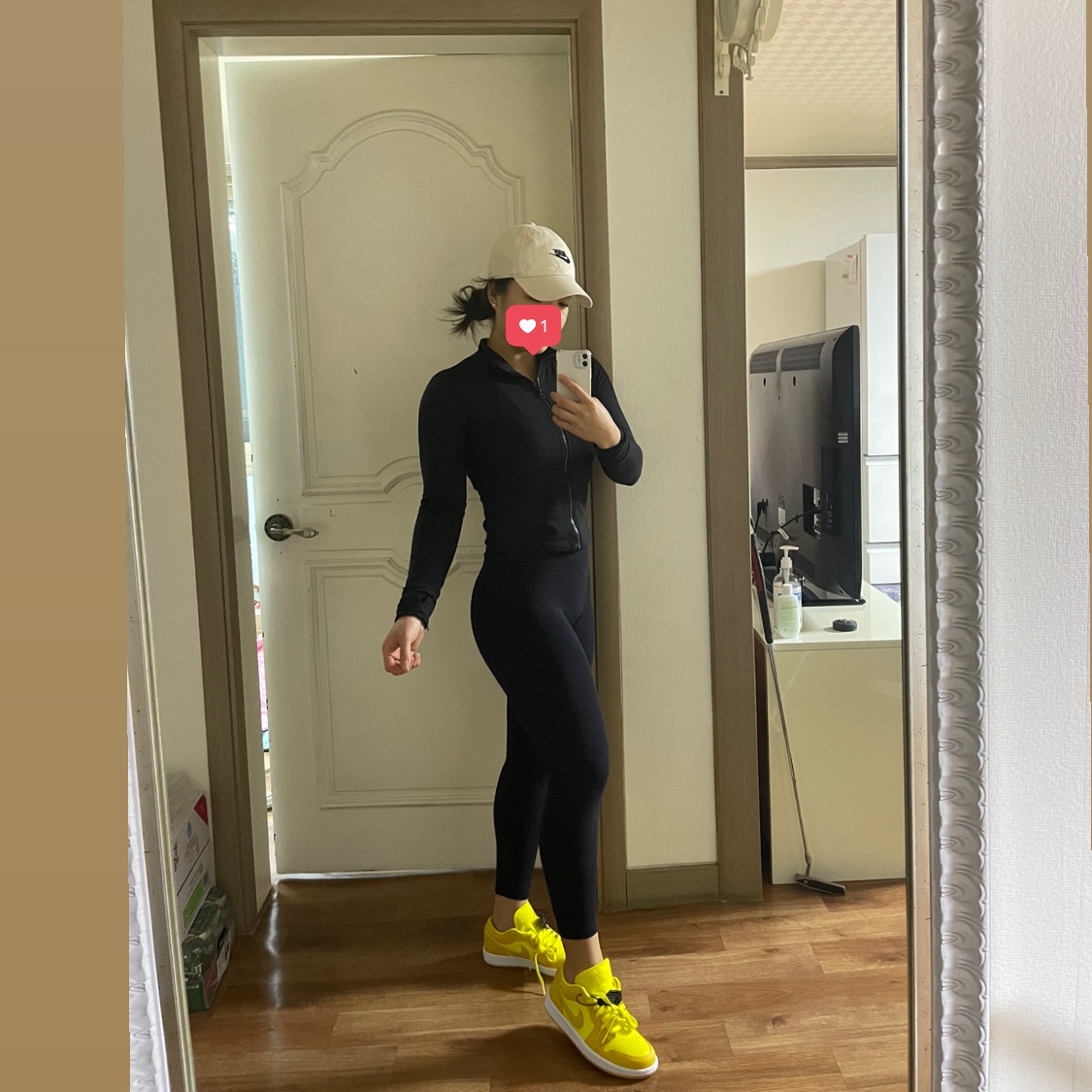 (W) Jordan 1 Low Yellow Strike 착용 스타일