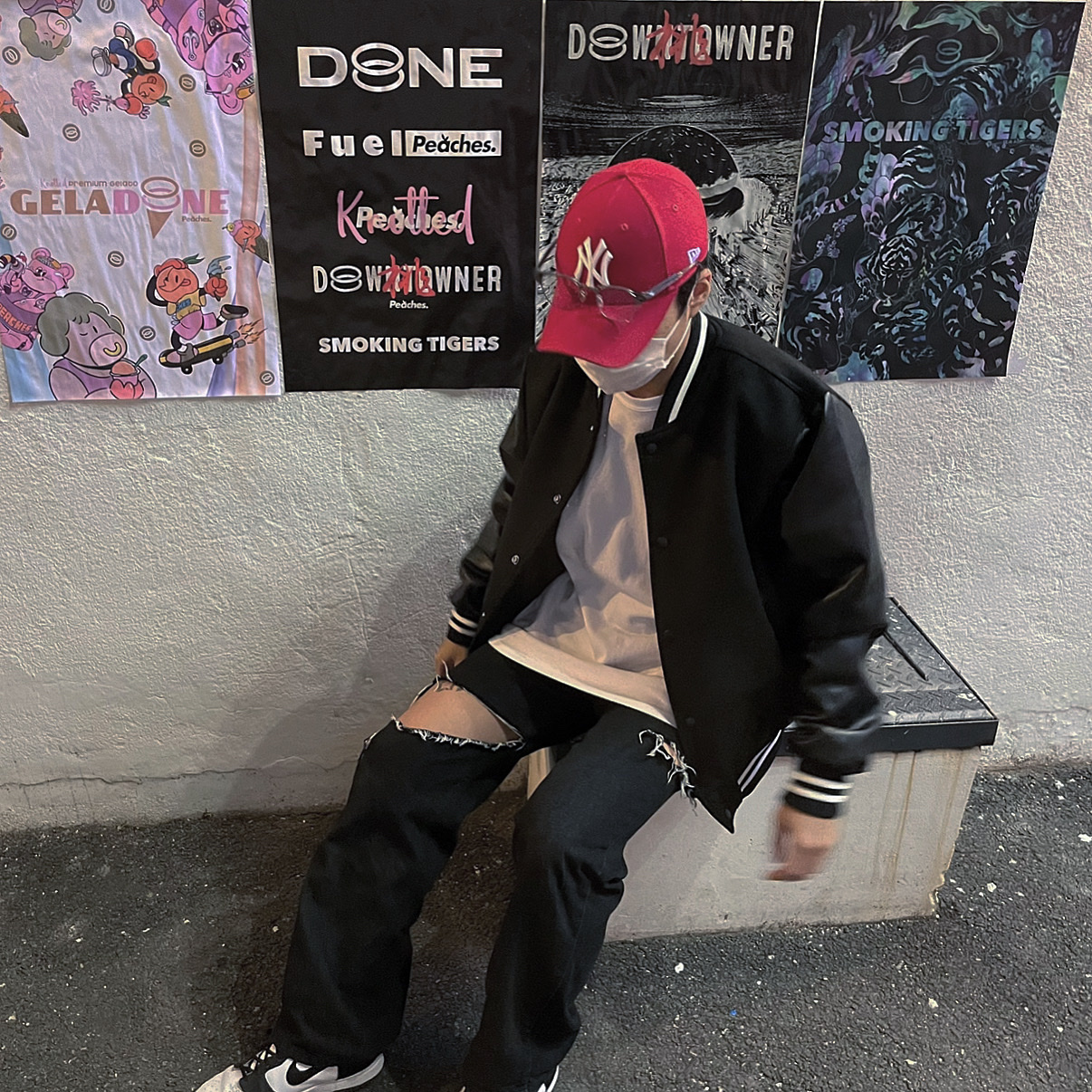 Nike Dunk Low Retro Black, Nike Dunk High Retro Black and White 착용 스타일 - 2