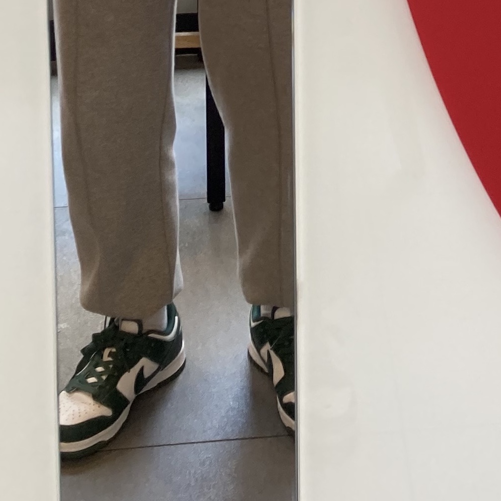 Nike Dunk Low Retro Varsity Green, (W) Nike Dunk Low Black 착용 스타일 - 4