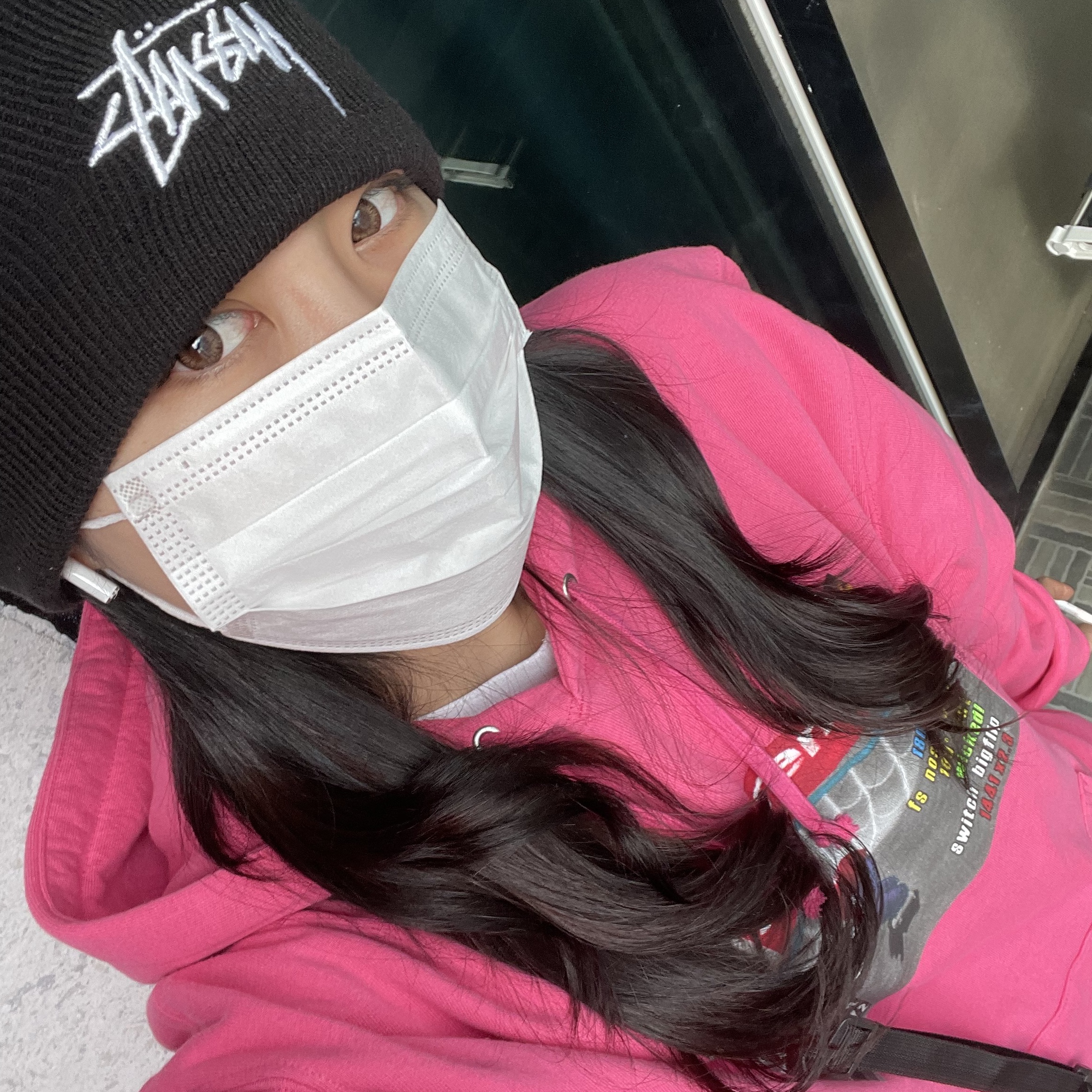 Nike x Stussy Cuff Beanie, Supreme x Thrasher Hooded Sweatshirt Magenta - 21FW 착용 스타일
