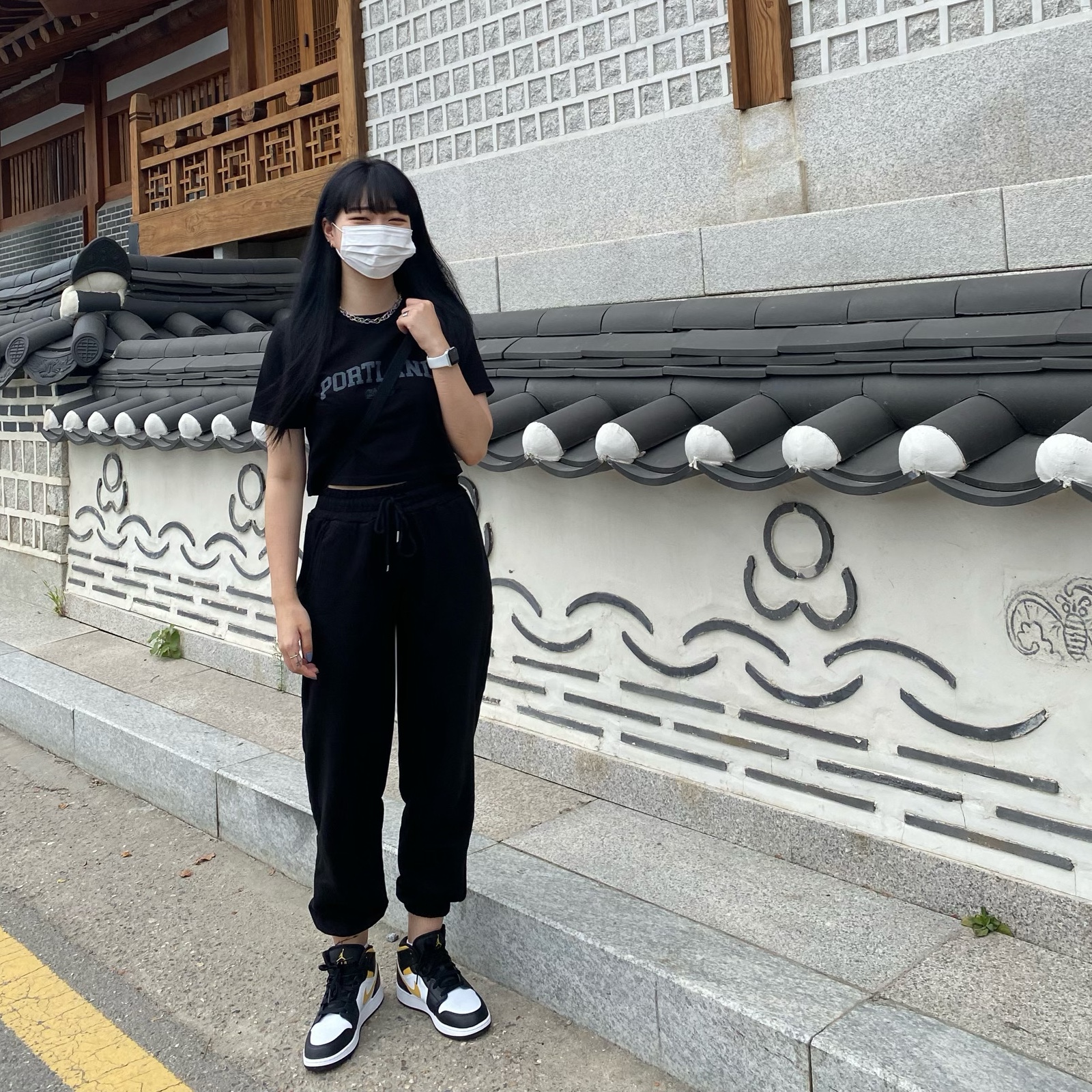 (GS) Jordan 1 Mid Pollen 착용 스타일