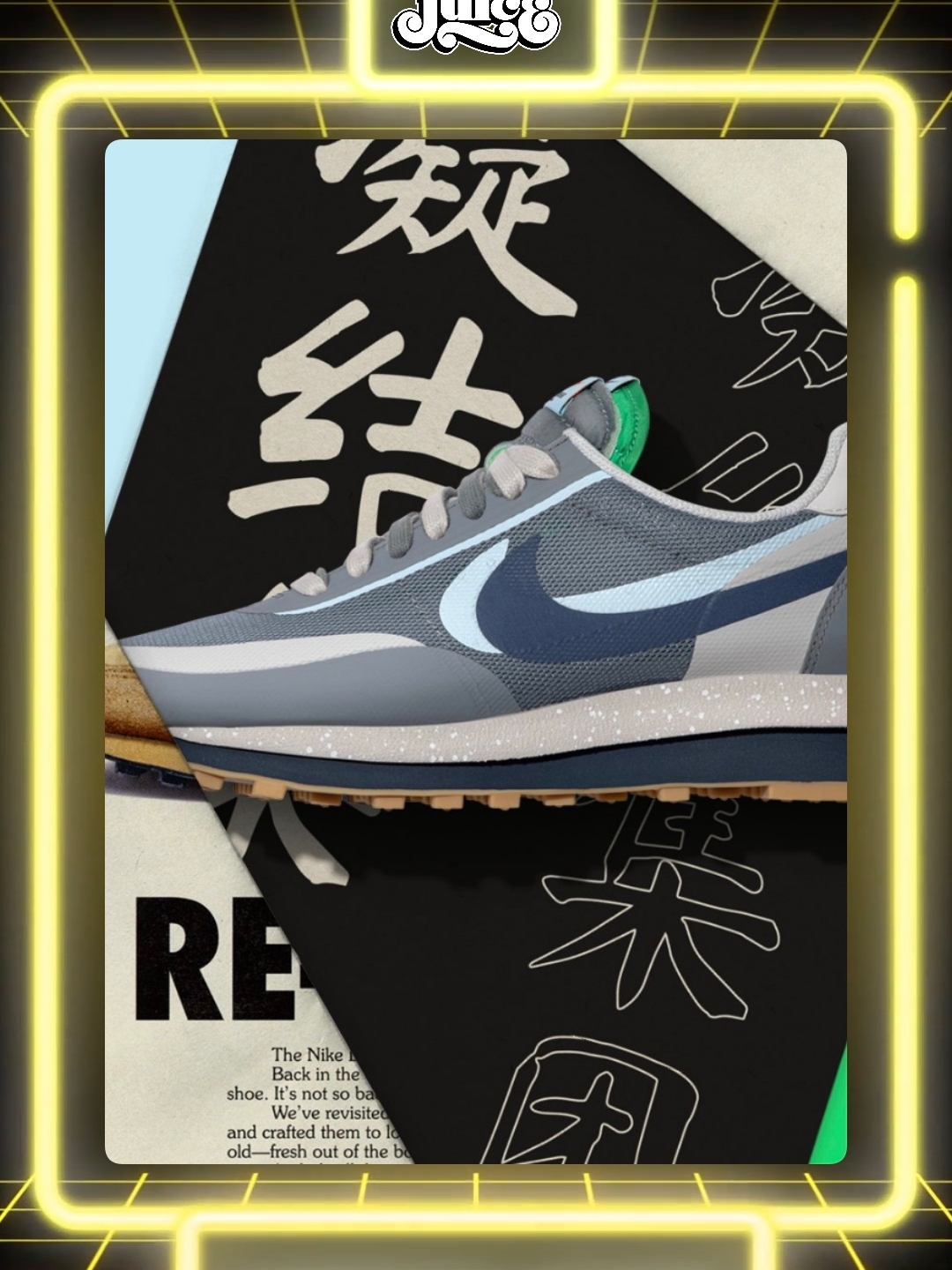 Nike x Sacai x Clot LDWaffle Cool Grey 착용 스타일