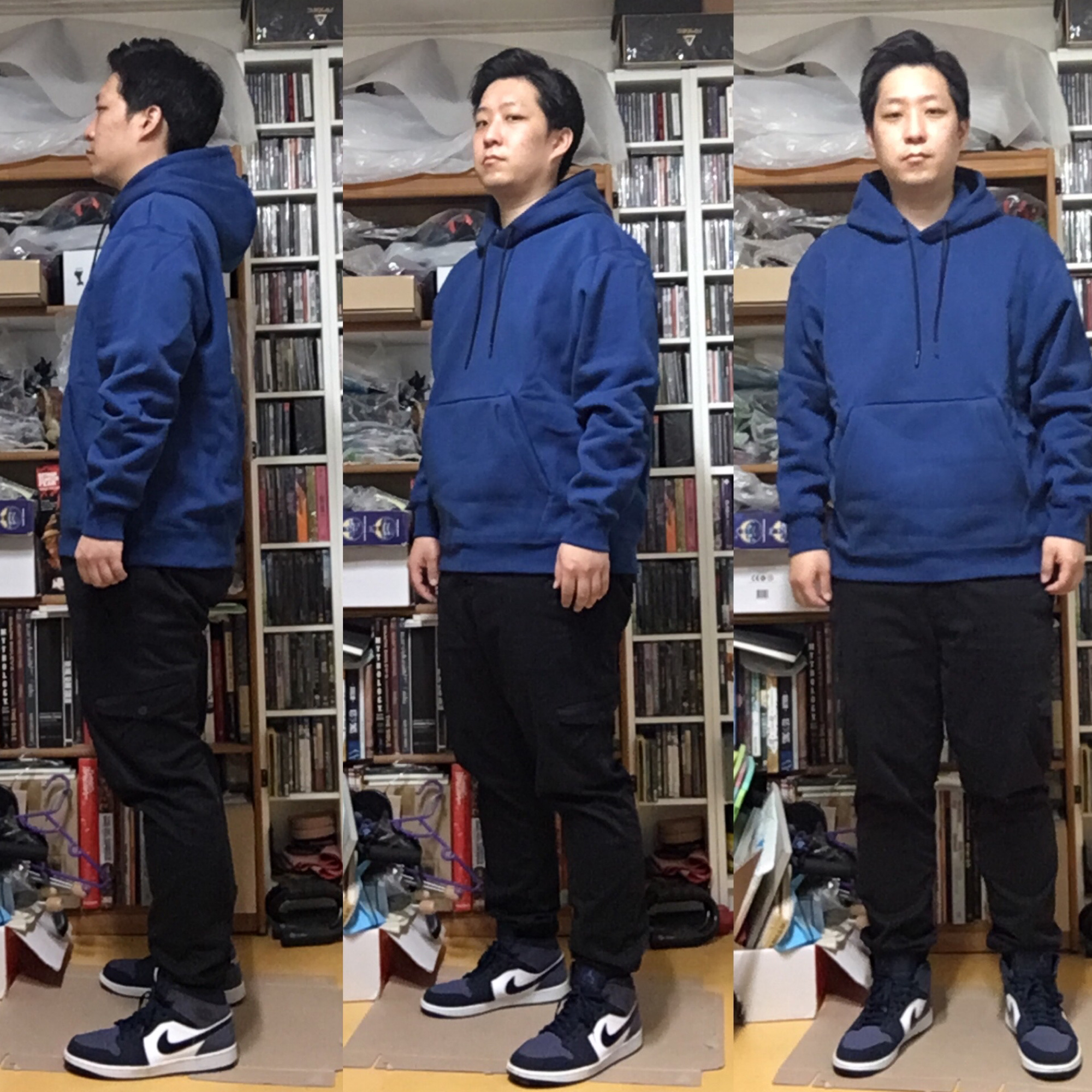 Jordan 1 Mid Obsidian Sanded Purple 착용 스타일
