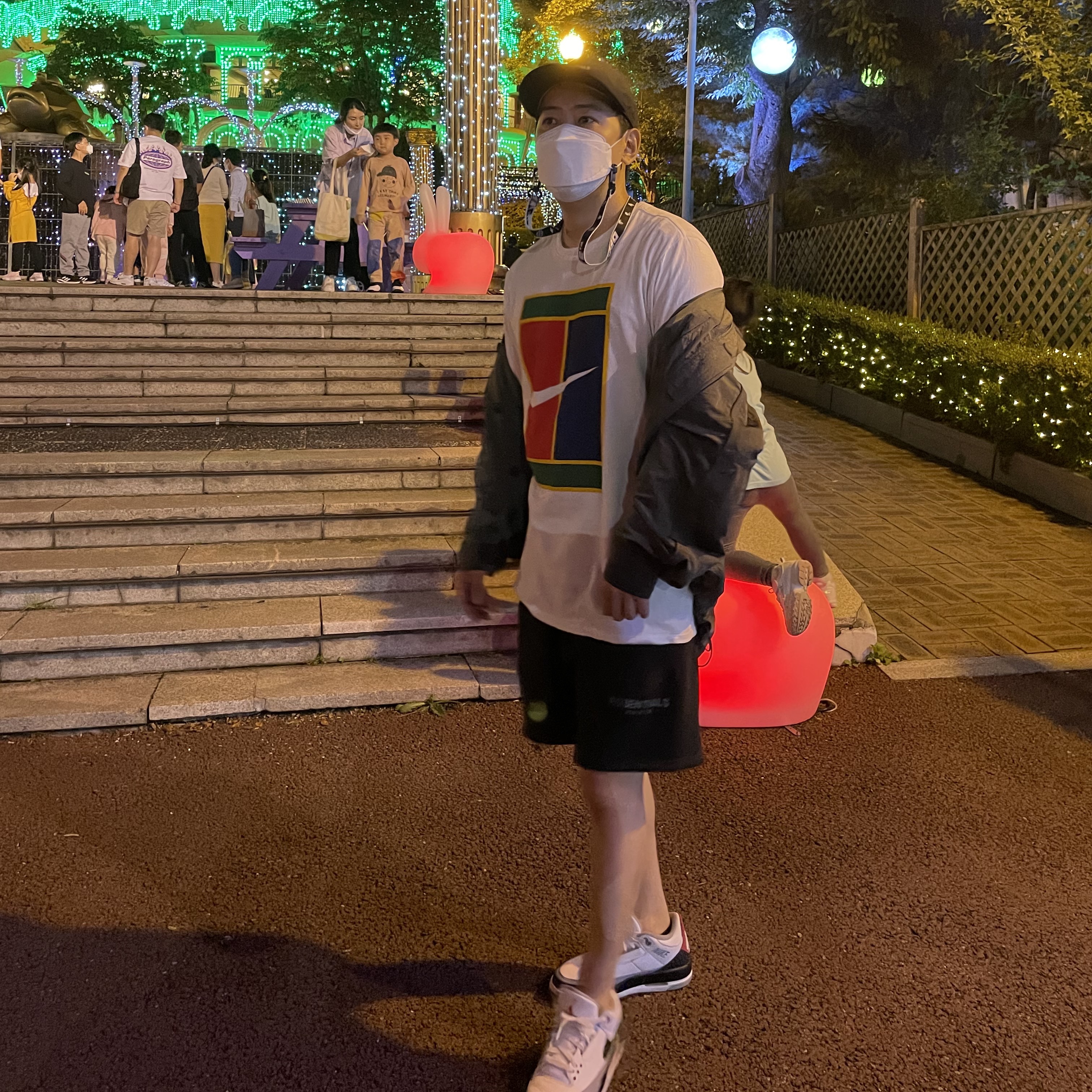 Jordan 3 Retro Tinker Hatfield, Essentials Sweatshorts Black - 21SS 착용 스타일