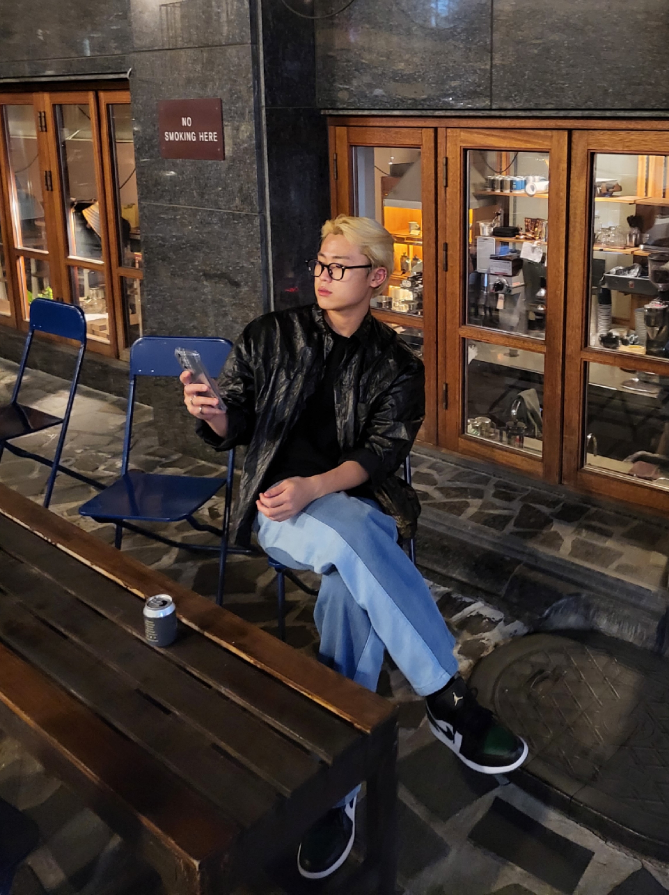 Jordan 1 Low Green Toe 착용 스타일 - 1