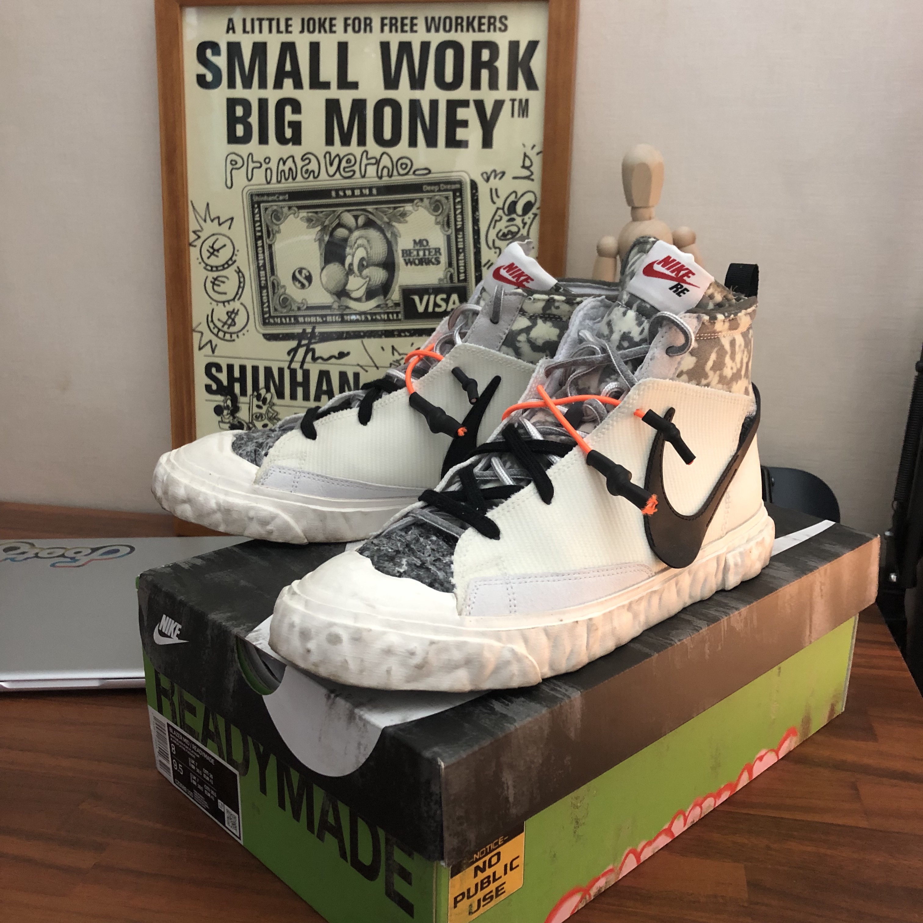 Nike x Readymade Blazer Mid White 착용 스타일