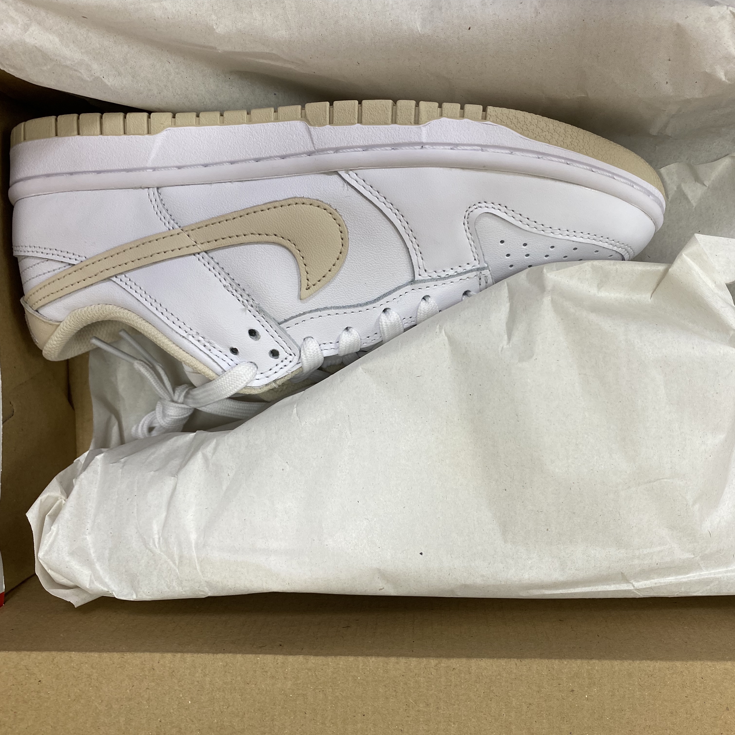 (W) Nike Dunk Low Pearl White 착용 스타일 - 3