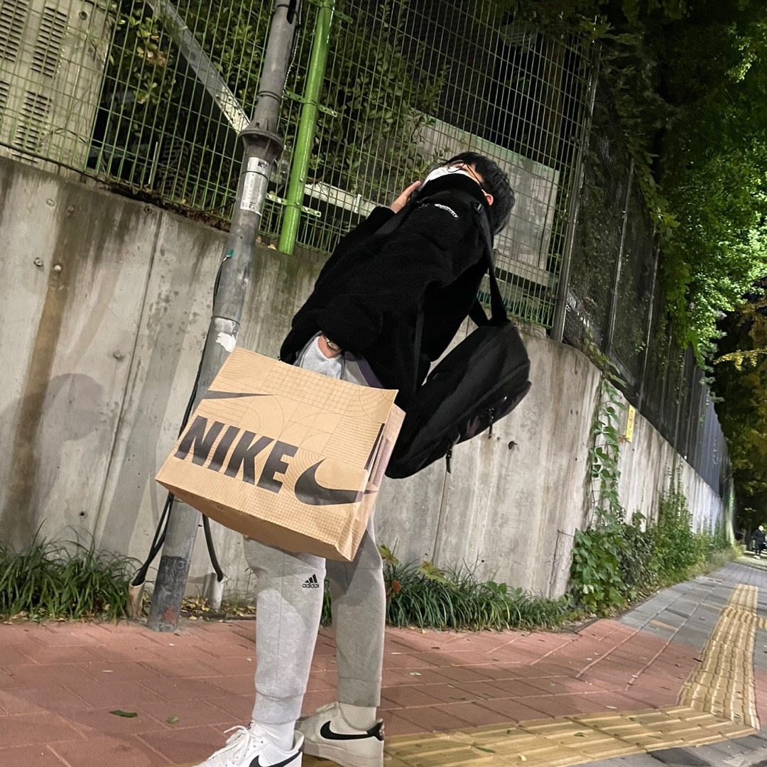 Nike Air Force 1 '07 White Black, (W) Nike Air Force 1 '07 Low White Black 착용 스타일