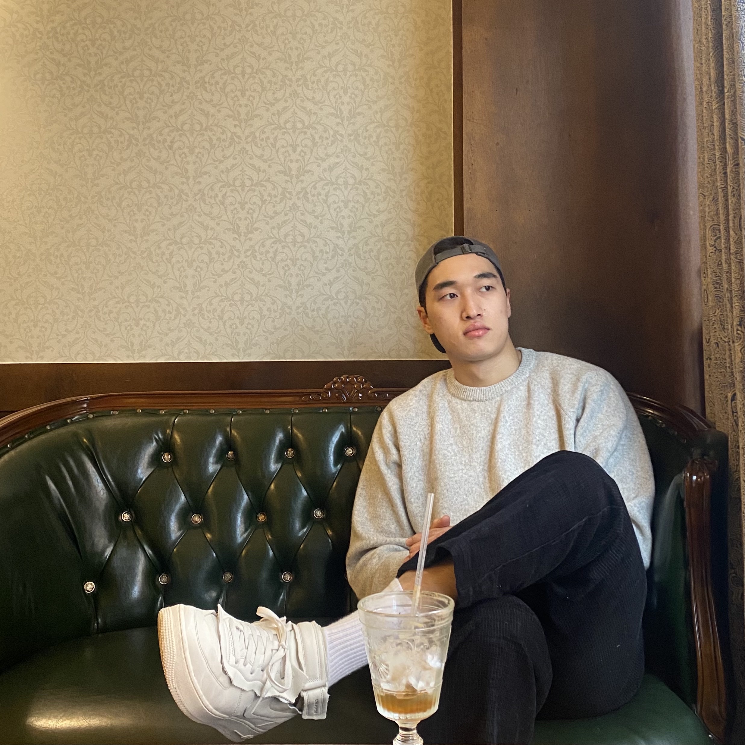 Nike x Comme des Garcons Homme Plus Air Force Mid White 착용 스타일