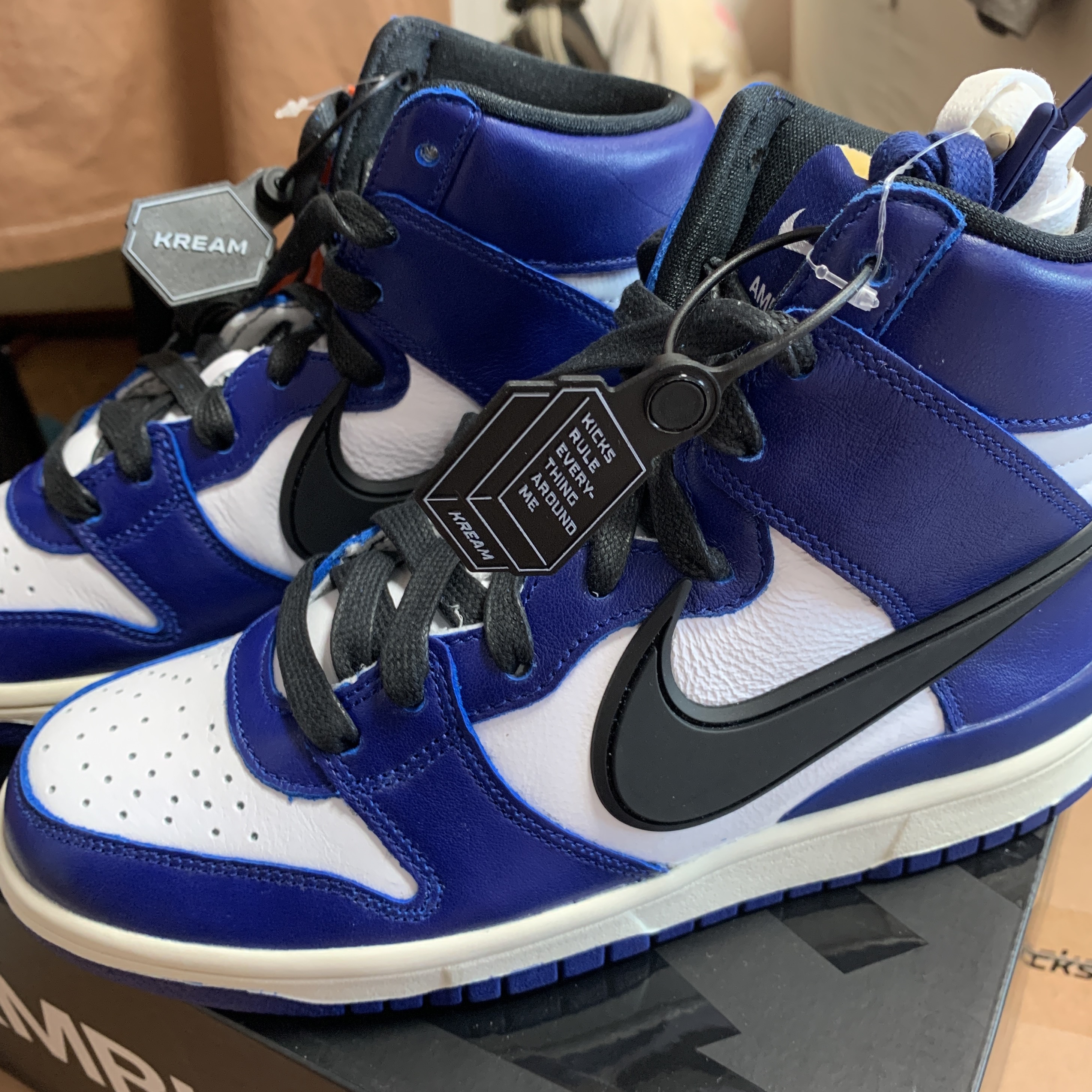 Nike x Ambush Dunk High Deep Royal Blue 착용 스타일