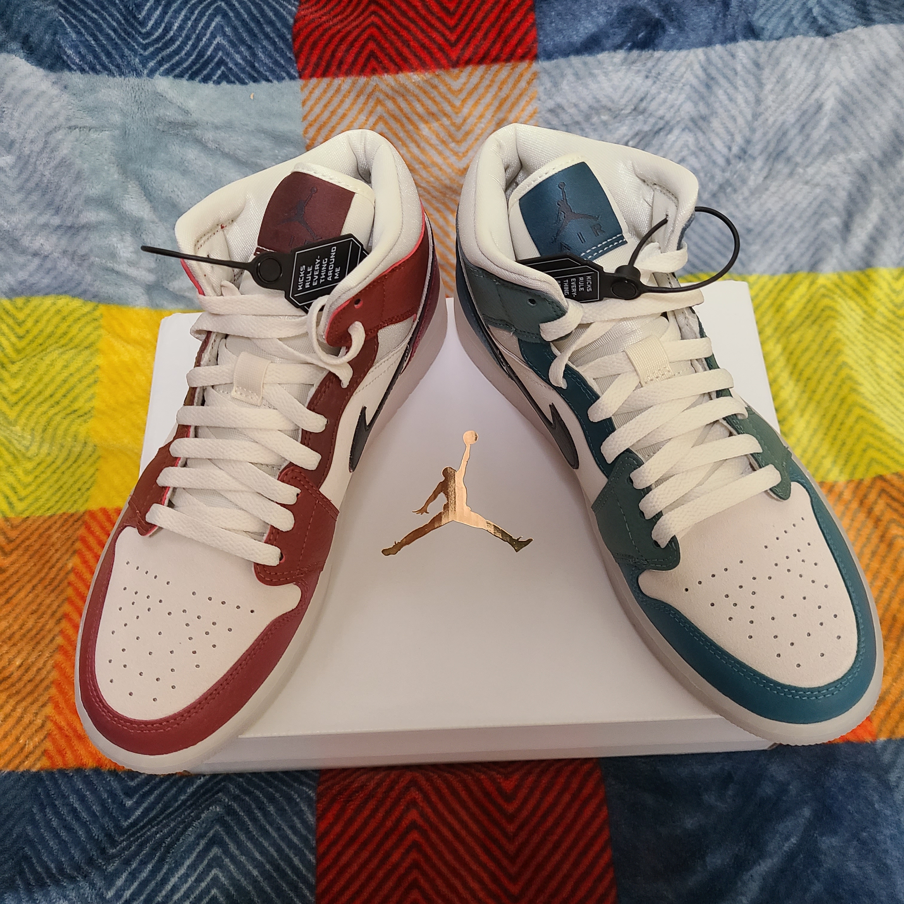 (W) Jordan 1 Mid Anti Gravity Machines 착용 스타일 - 1