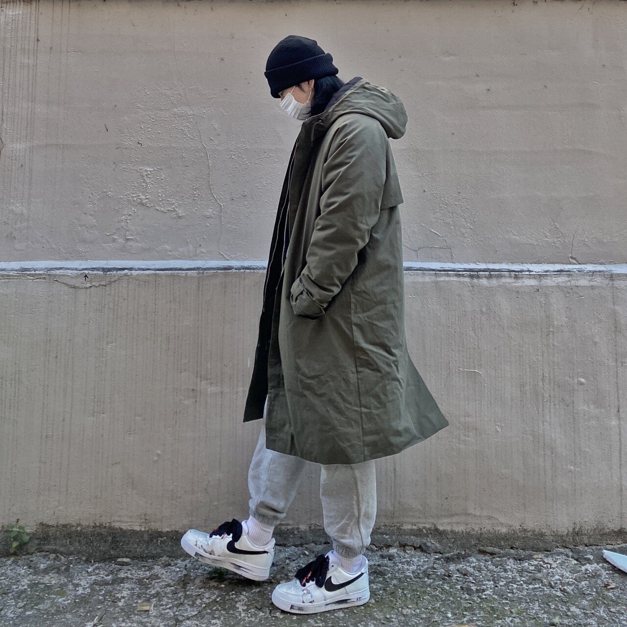 Nike x Peaceminusone Air Force 1 Low Para-Noise 2.0 착용 스타일