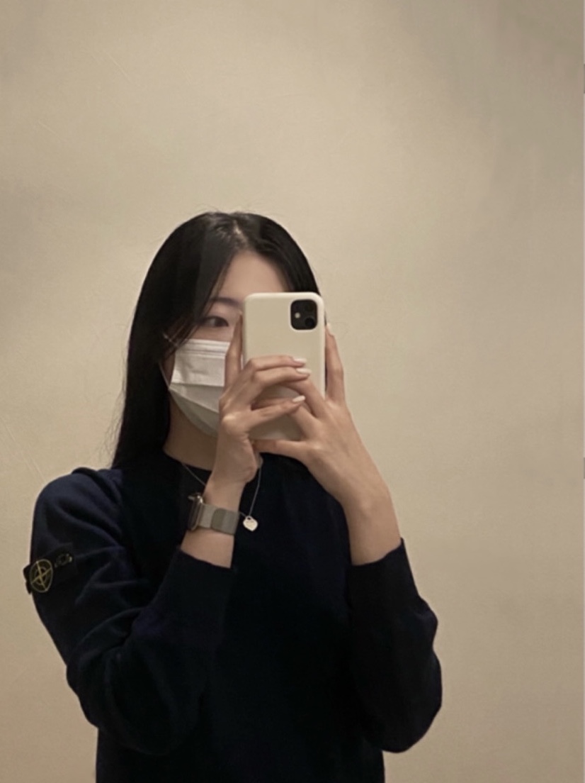 Stone Island 504B2 Crewneck Knit Navy Blue - 21SS 착용 스타일