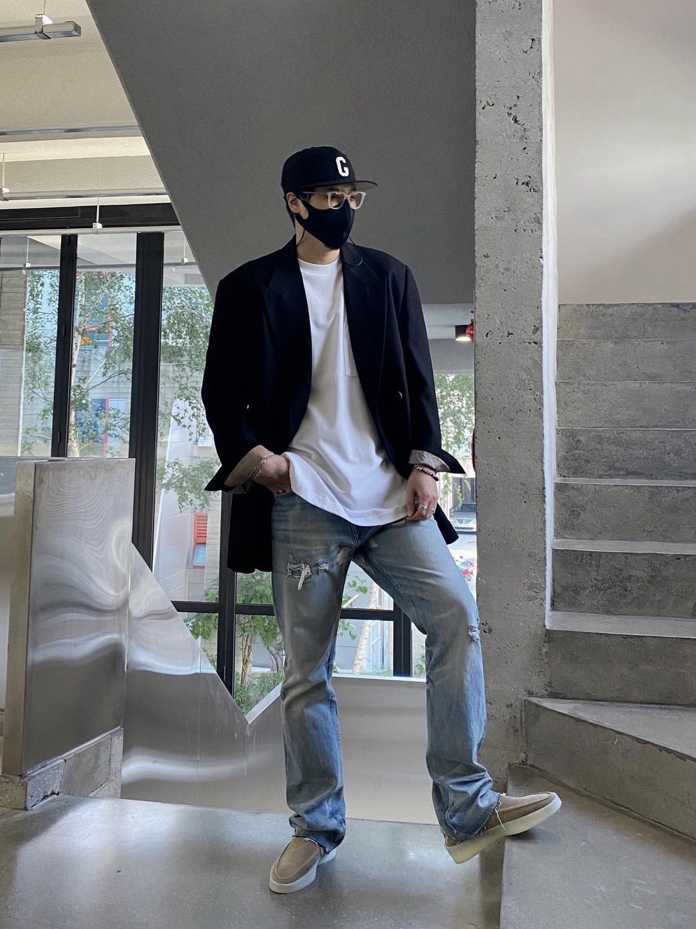 Fear of God The Loafer Daino 착용 스타일