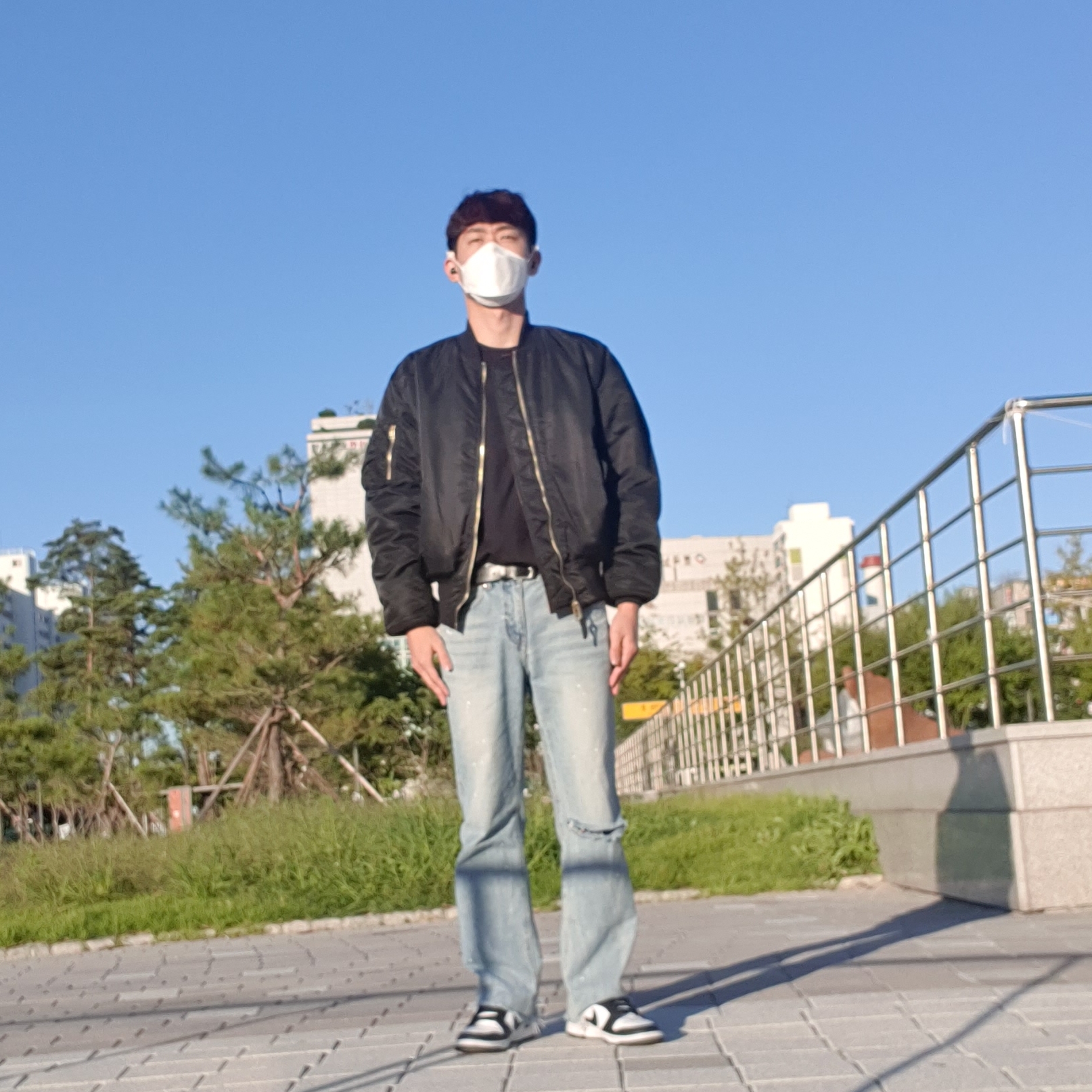 Nike Dunk Low Retro Black 착용 스타일