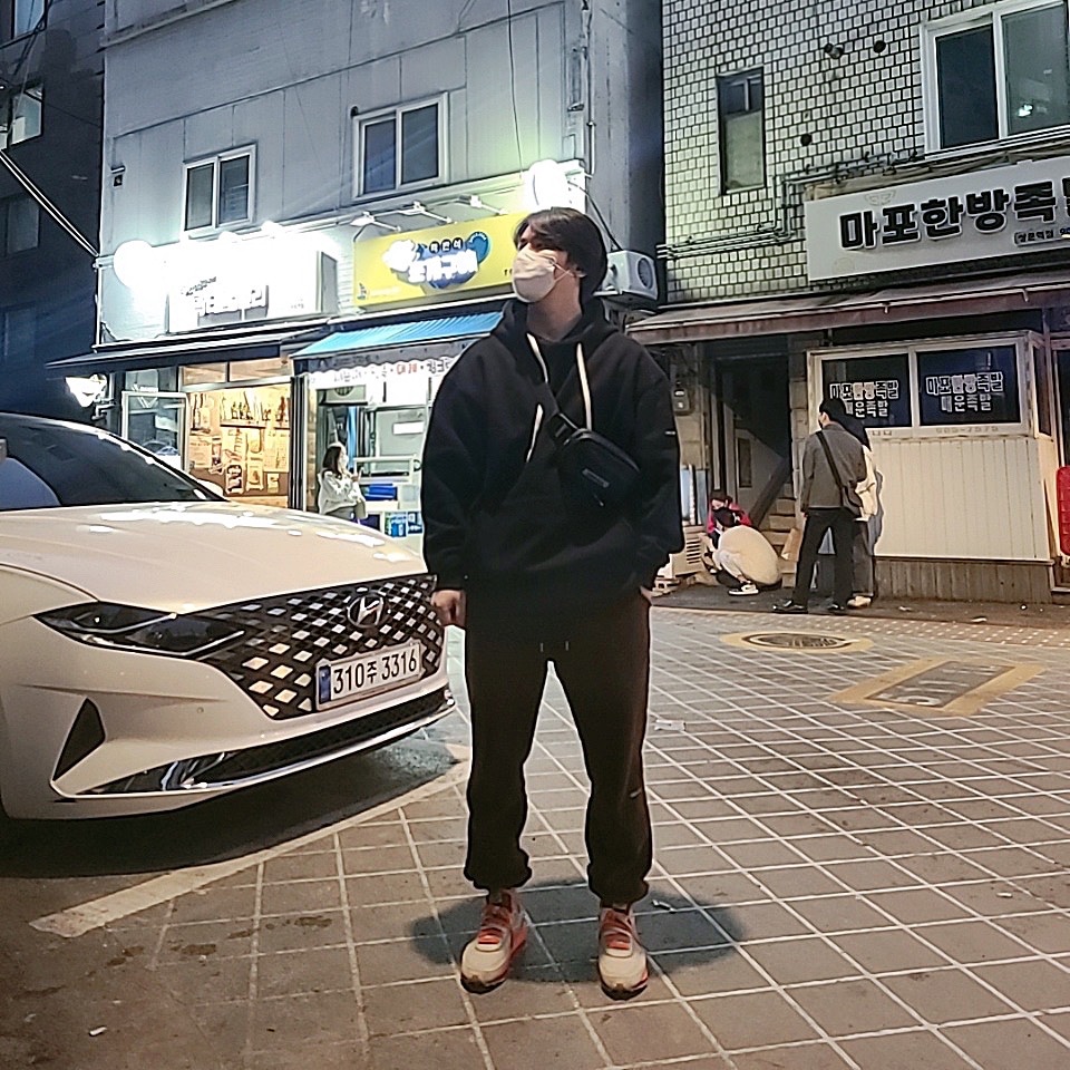 Nike x Sacai x Clot LDWaffle Orange Blaze 착용 스타일