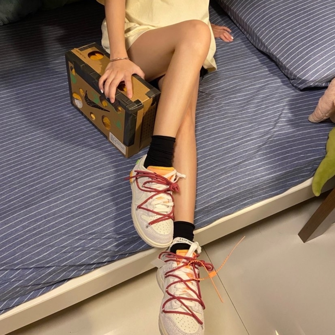 Nike x Off-White Dunk Low The 50 - Lot 35 착용 스타일