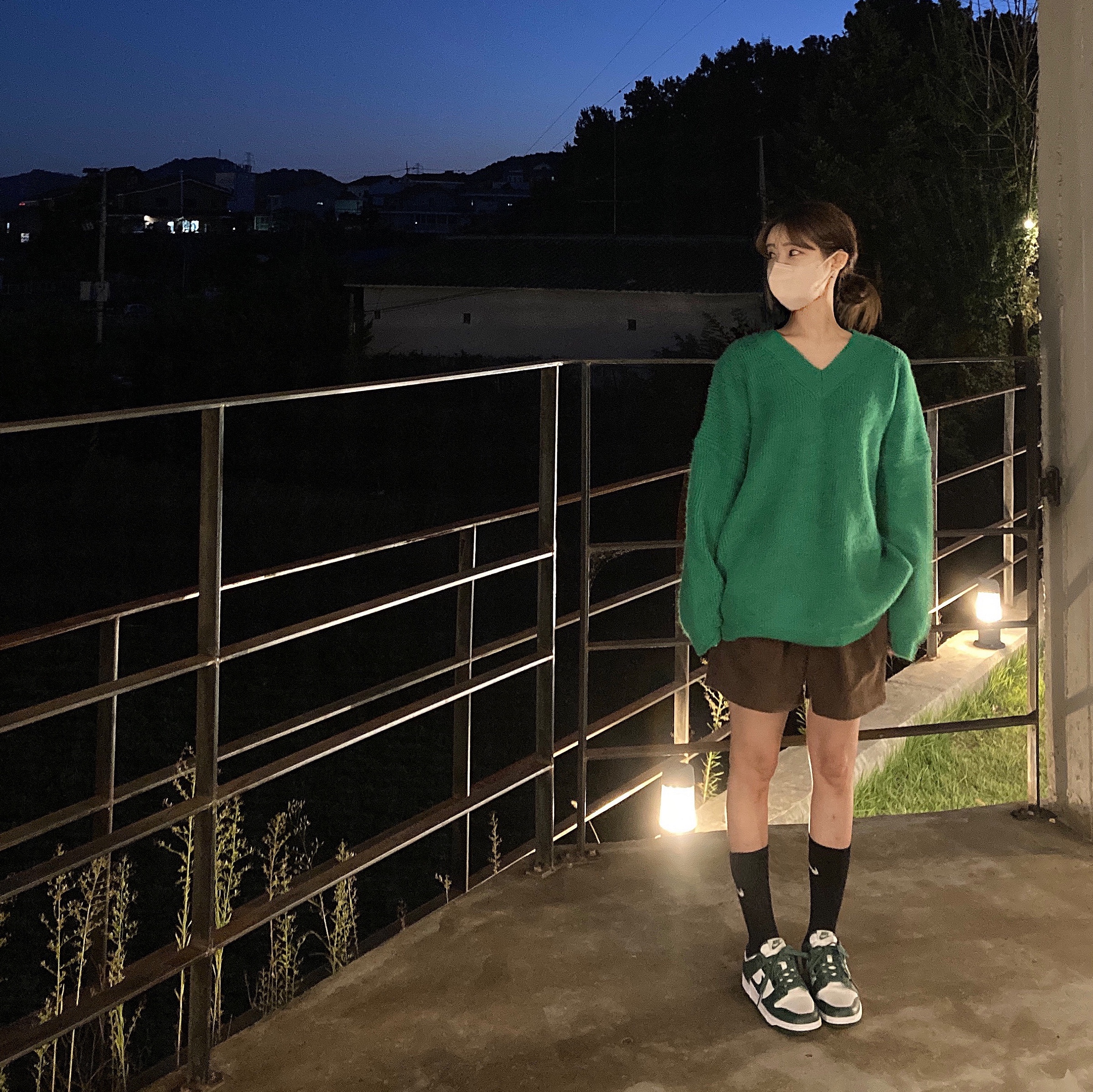 Nike Dunk Low Retro Varsity Green 착용 스타일