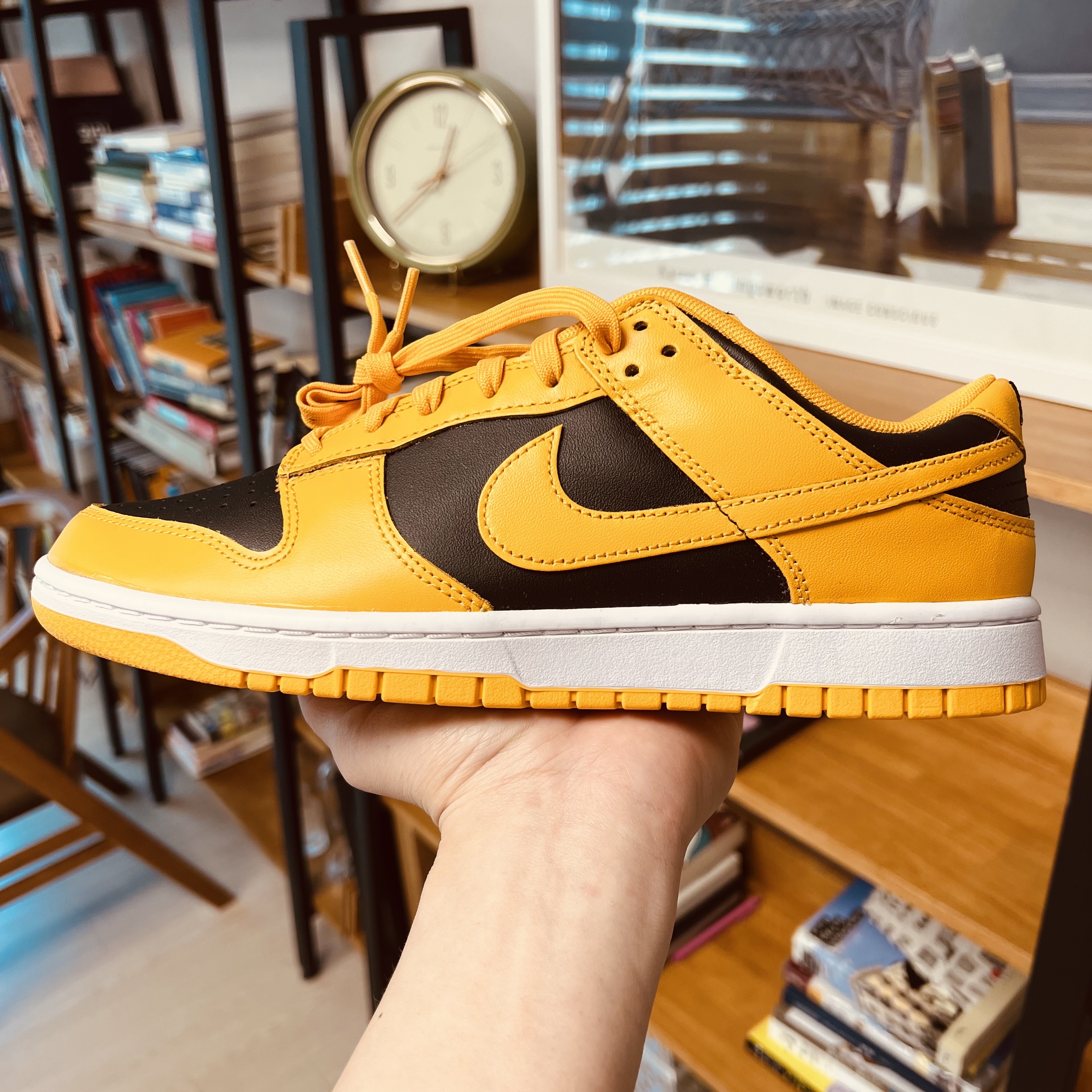 Nike Dunk Low Retro Championship Goldenrod 착용 스타일