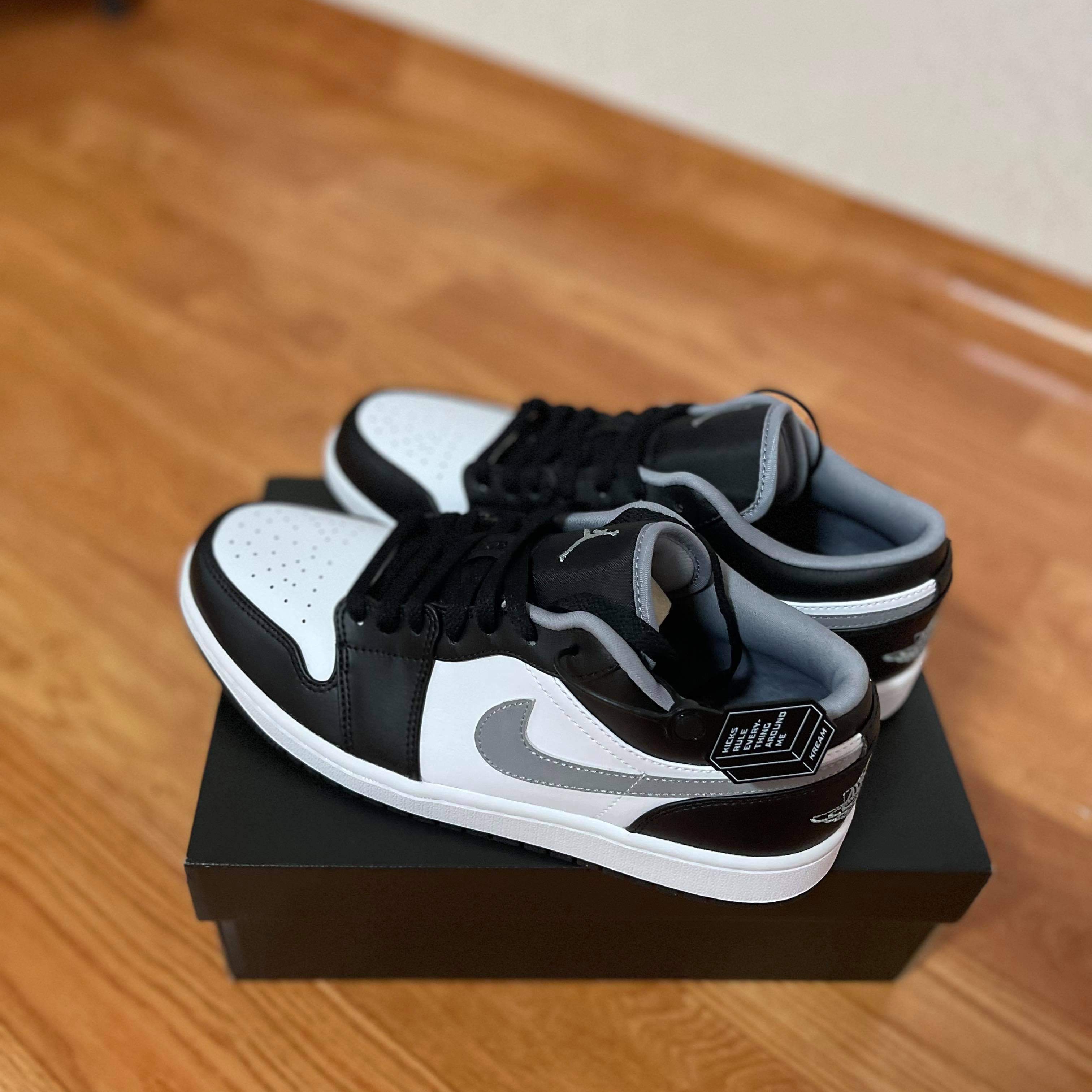 Jordan 1 Low Black Particle Grey 착용 스타일 - 2
