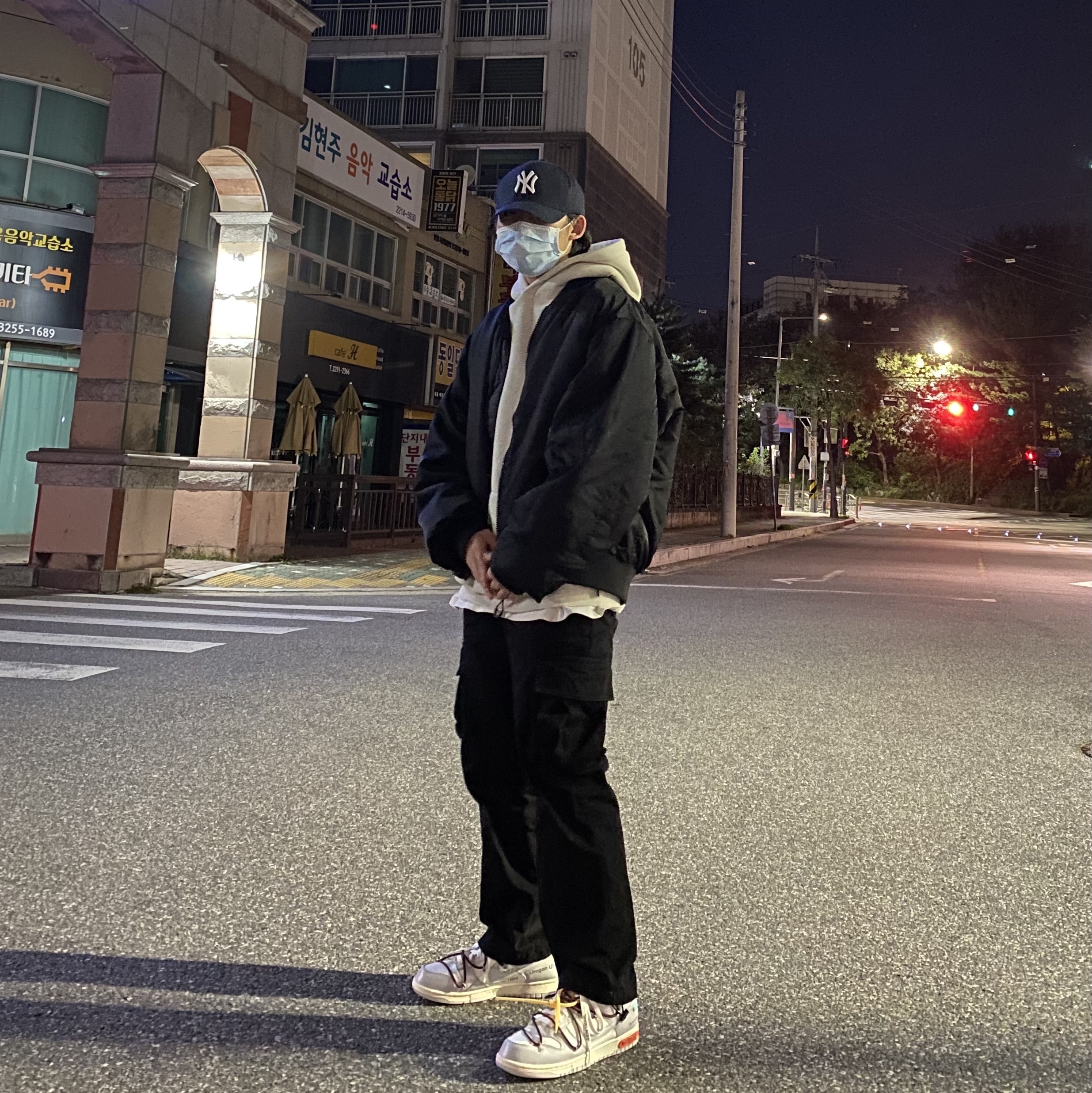 Nike x Off-White Dunk Low The 50 - Lot 46, IAB Studio Hoodie Oatmeal Gray - 21SS 착용 스타일