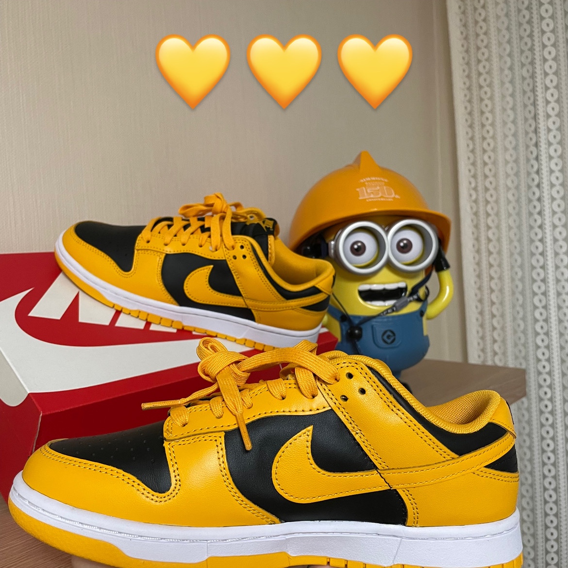 Nike Dunk Low Retro Championship Goldenrod 착용 스타일