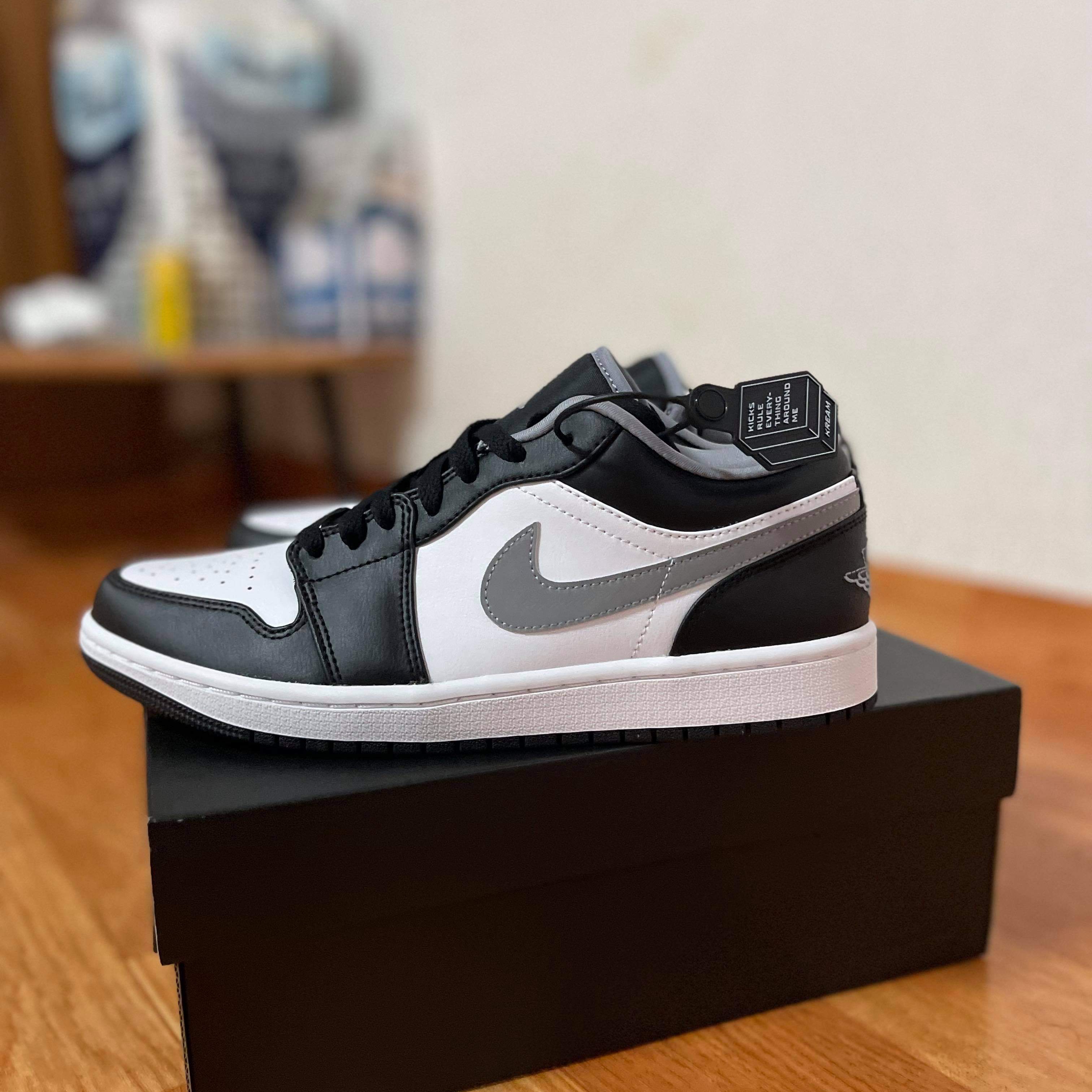 Jordan 1 Low Black Particle Grey 착용 스타일 - 3