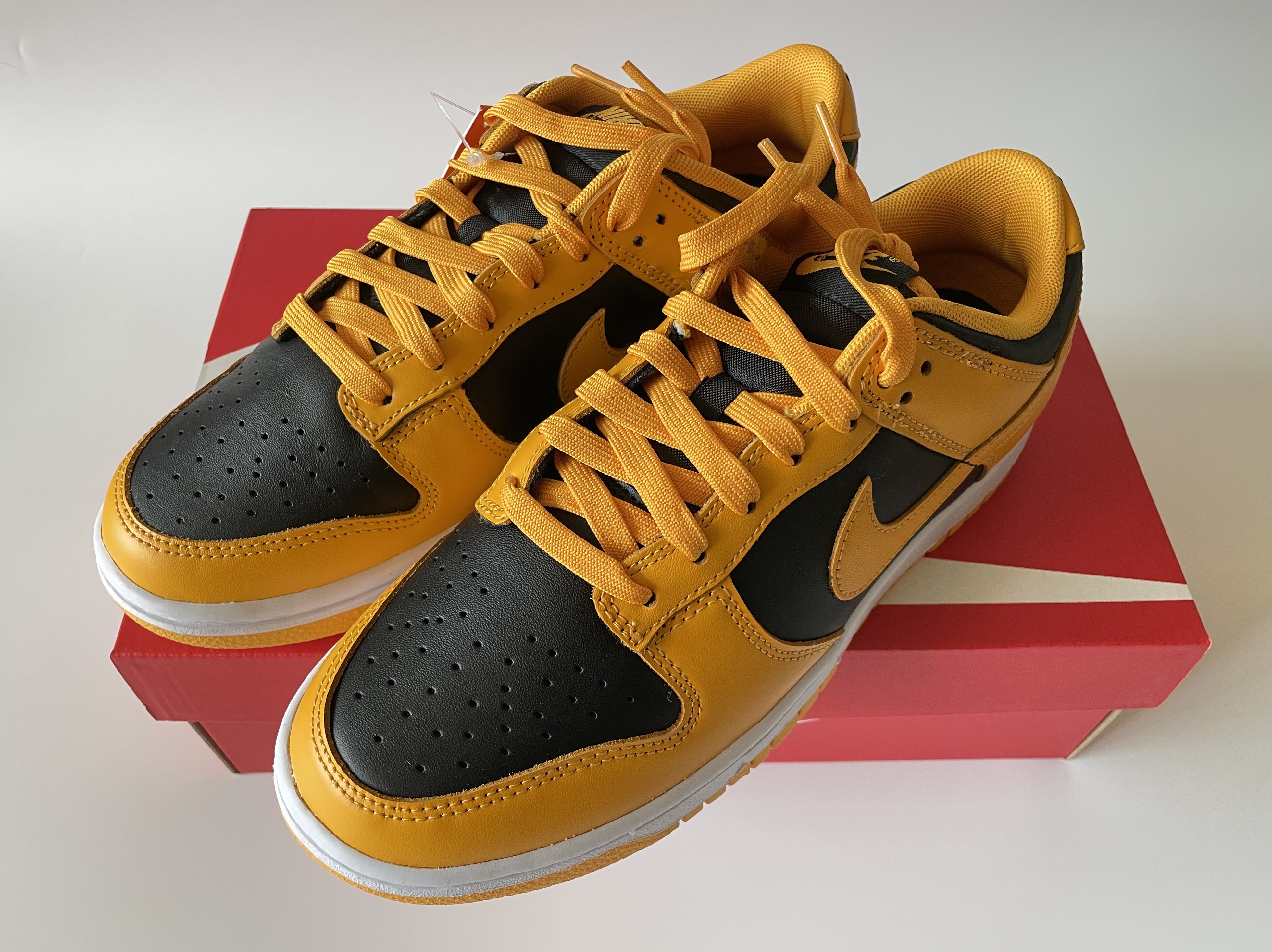 Nike Dunk Low Retro Championship Goldenrod 착용 스타일