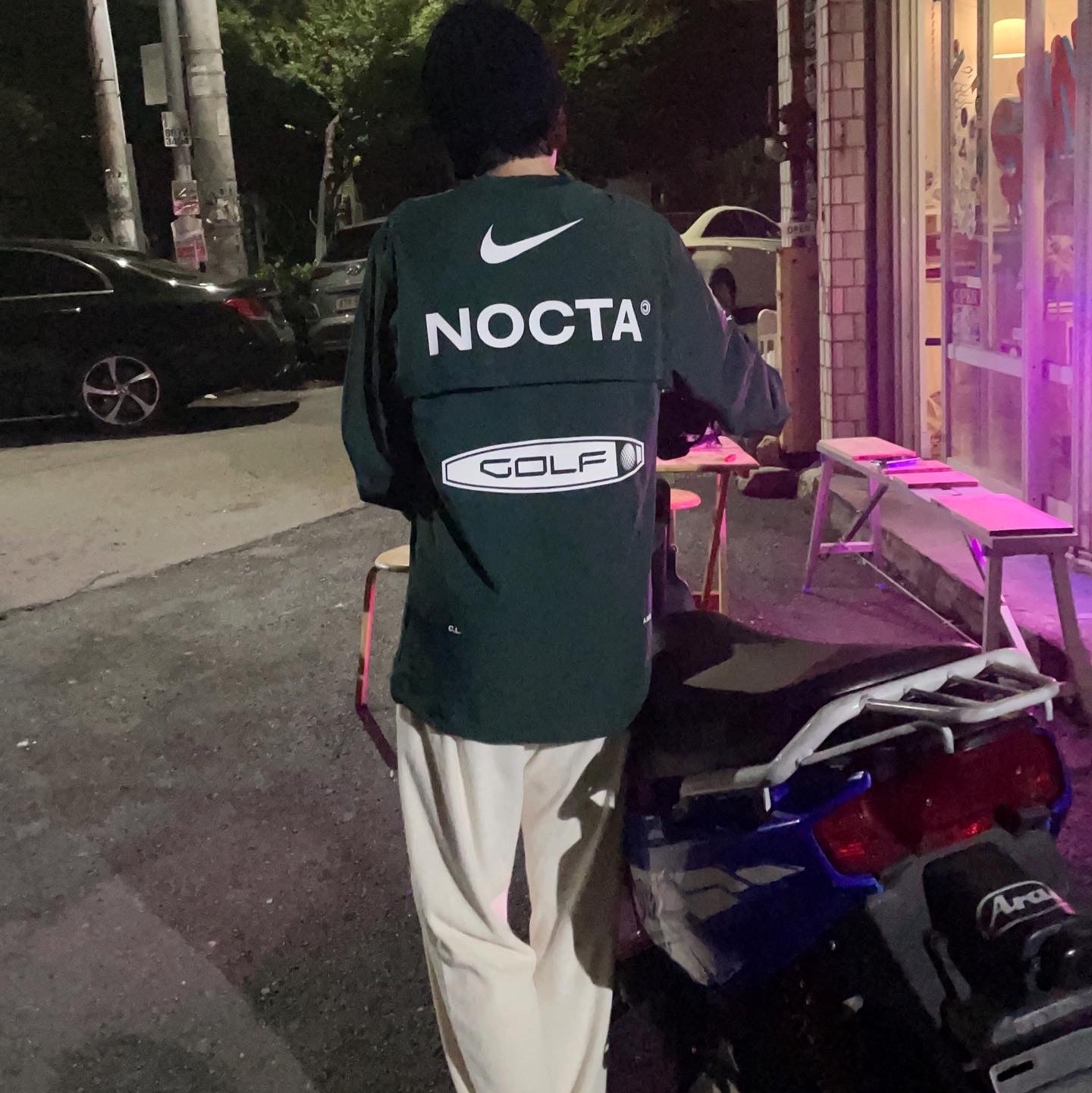 Nike x Drake Nocta Golf Crewneck Top Green - US/EU 착용 스타일 - 2