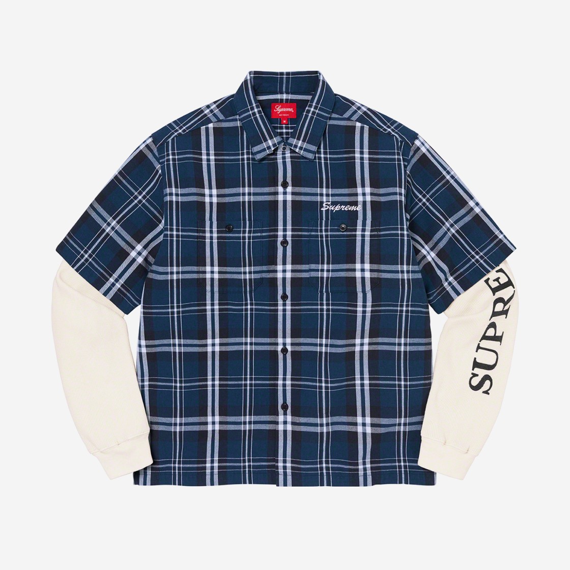 Supreme Thermal Work Shirt Plaid - 21FW 상세 이미지 1