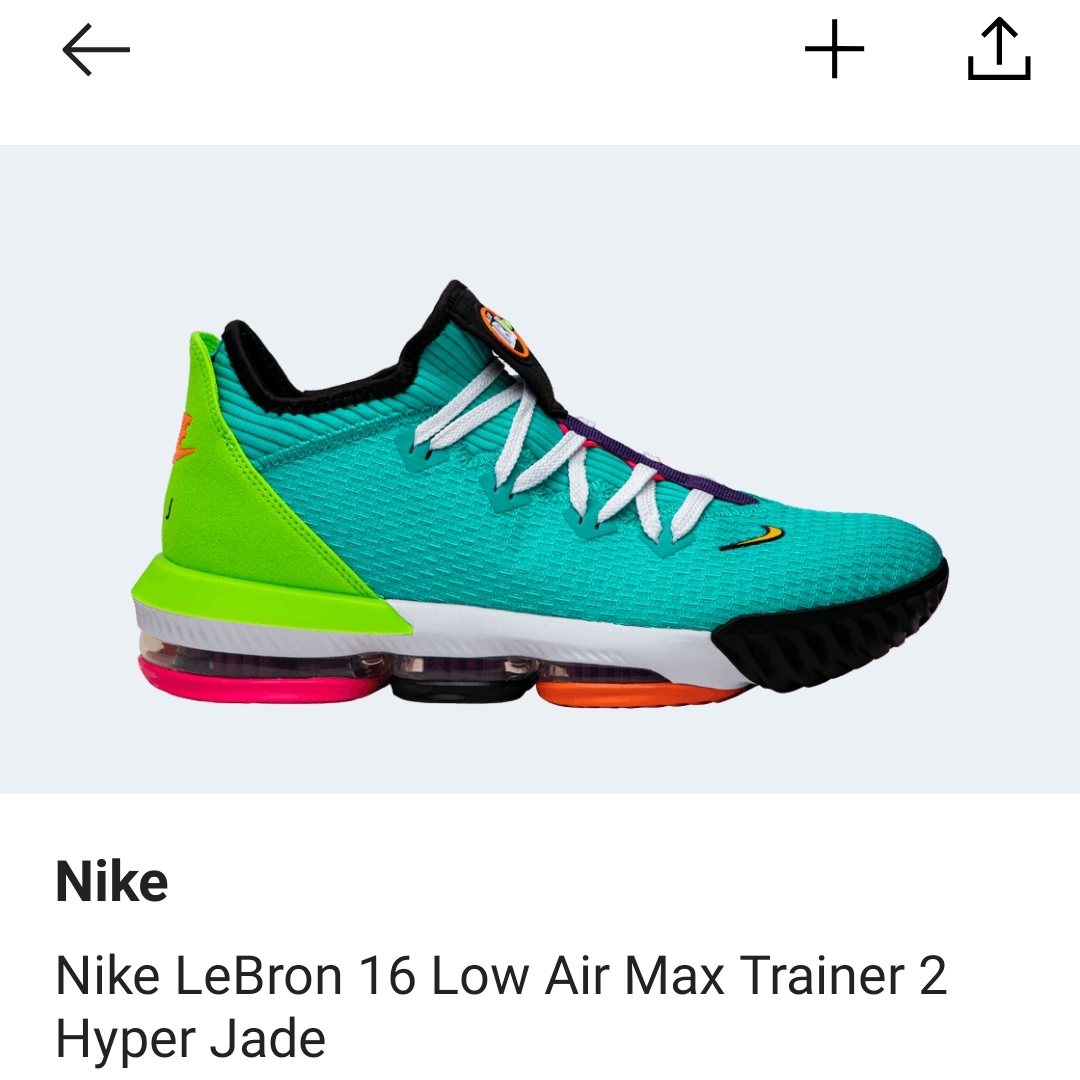 Nike LeBron 16 Low Air Max Trainer 2 Hyper Jade 착용 스타일