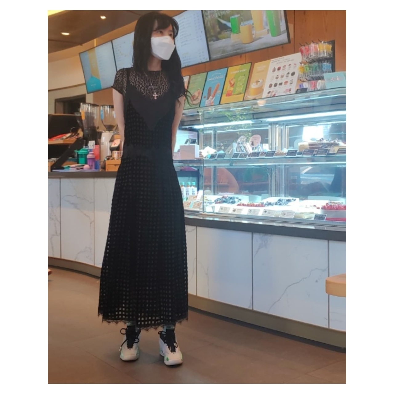 (W) Jordan 14 x Aleali May Retro Low SP Fortune, Adidas x Beyonce Ivy Park Forum Mid Alumina 착용 스타일 - 1