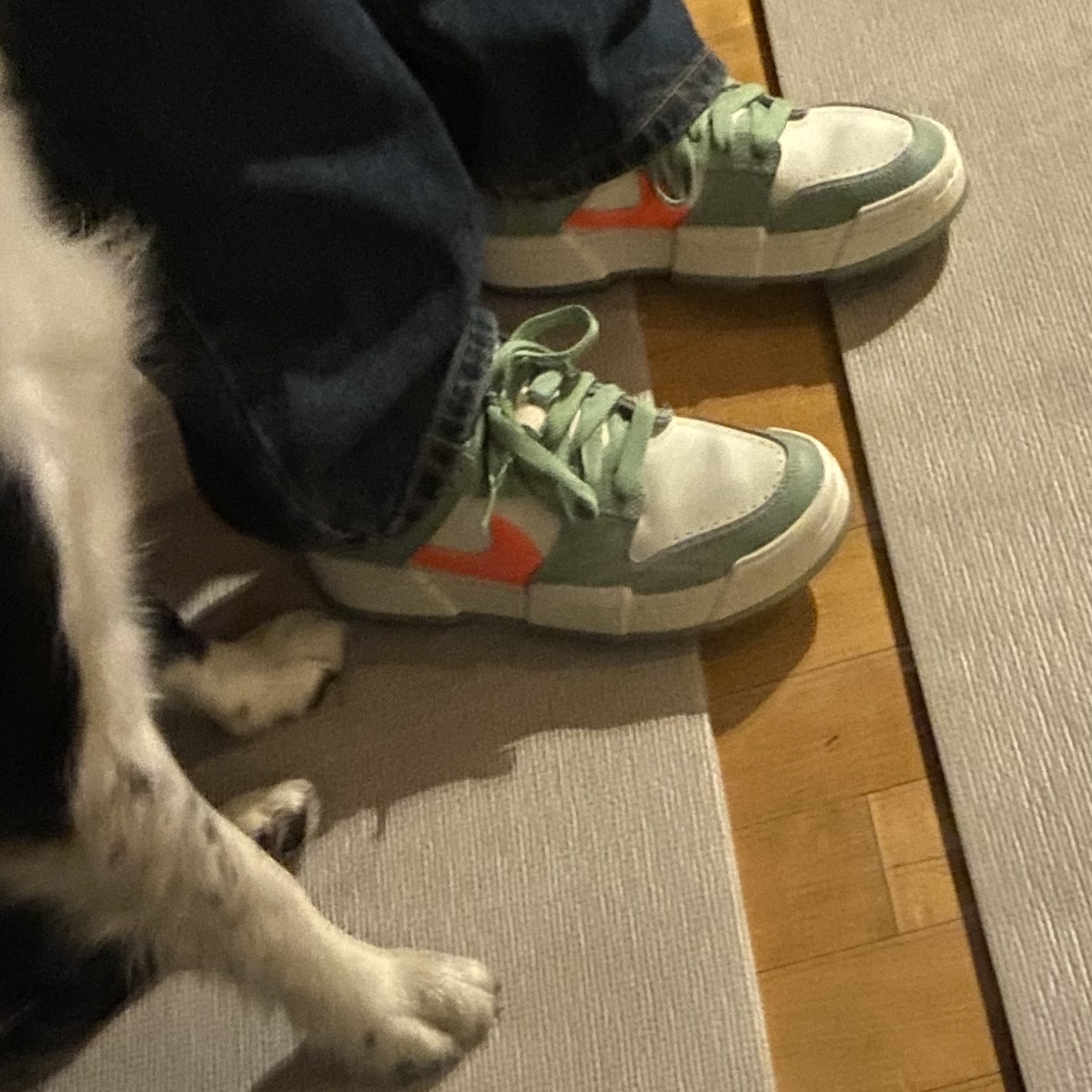 (W) Nike Dunk Low Disrupt Sea Glass 착용 스타일 - 2