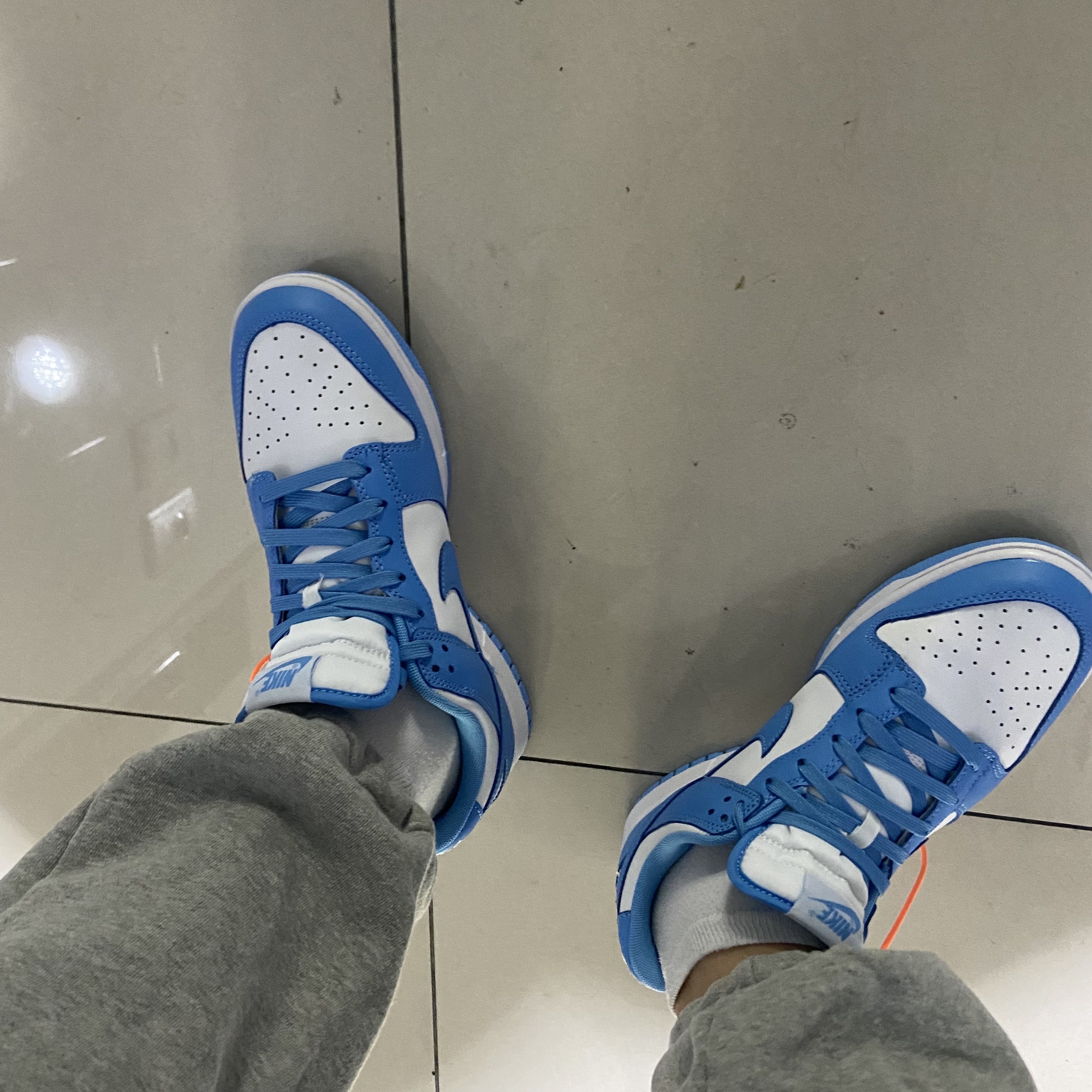 Nike Dunk Low Retro University Blue 착용 스타일