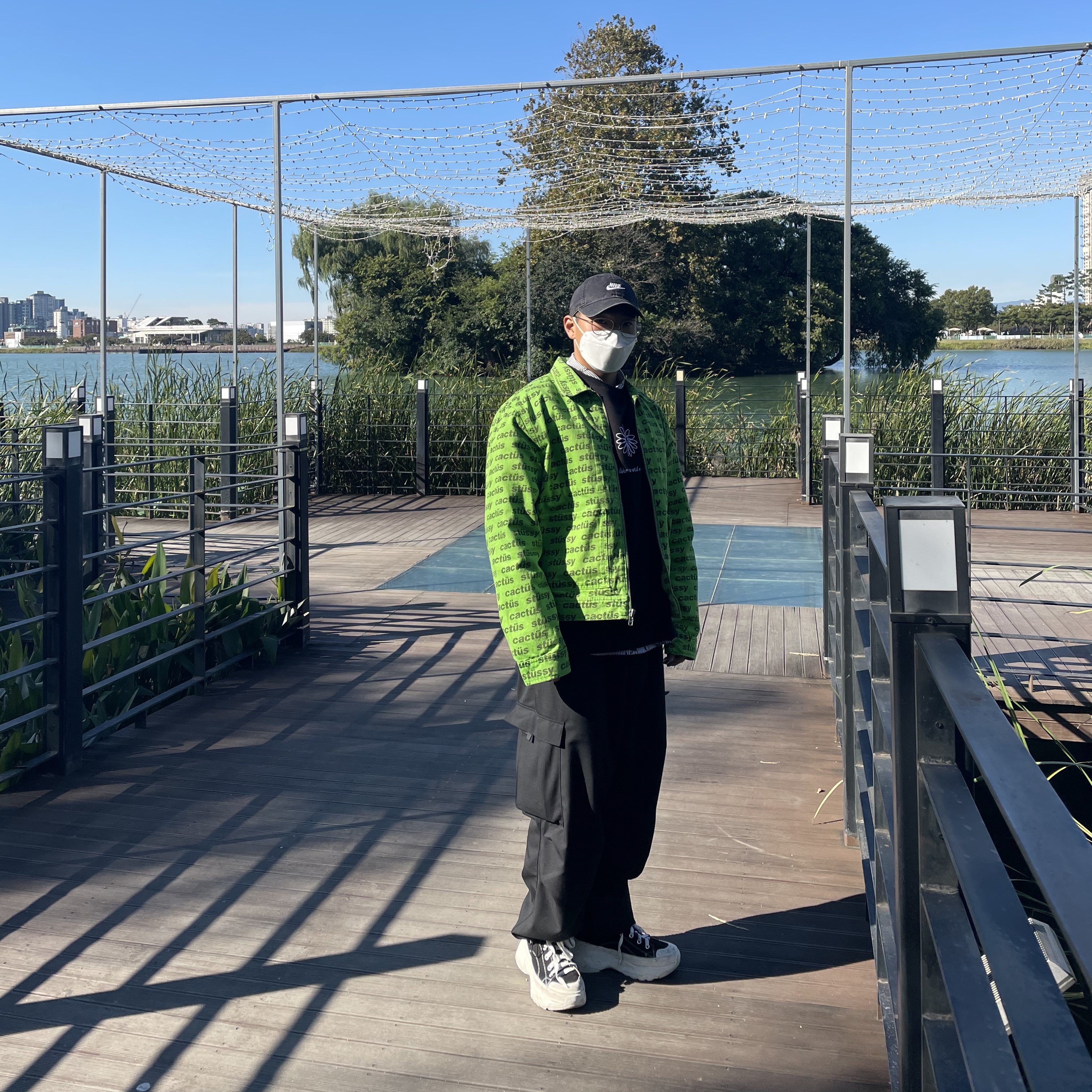 Stussy x Cactus Plant Flea Market Work Jacket 착용 스타일
