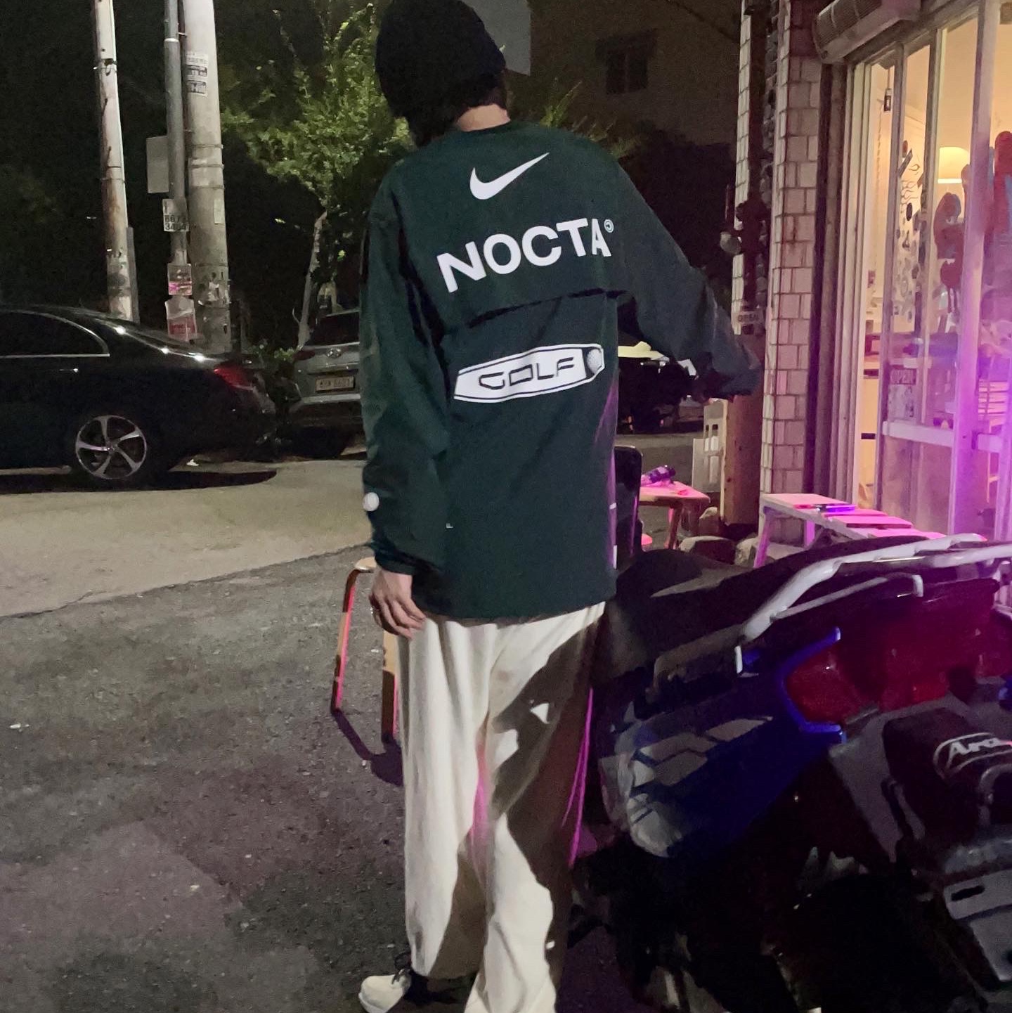 Nike x Drake Nocta Golf Crewneck Top Green - US/EU 착용 스타일 - 1