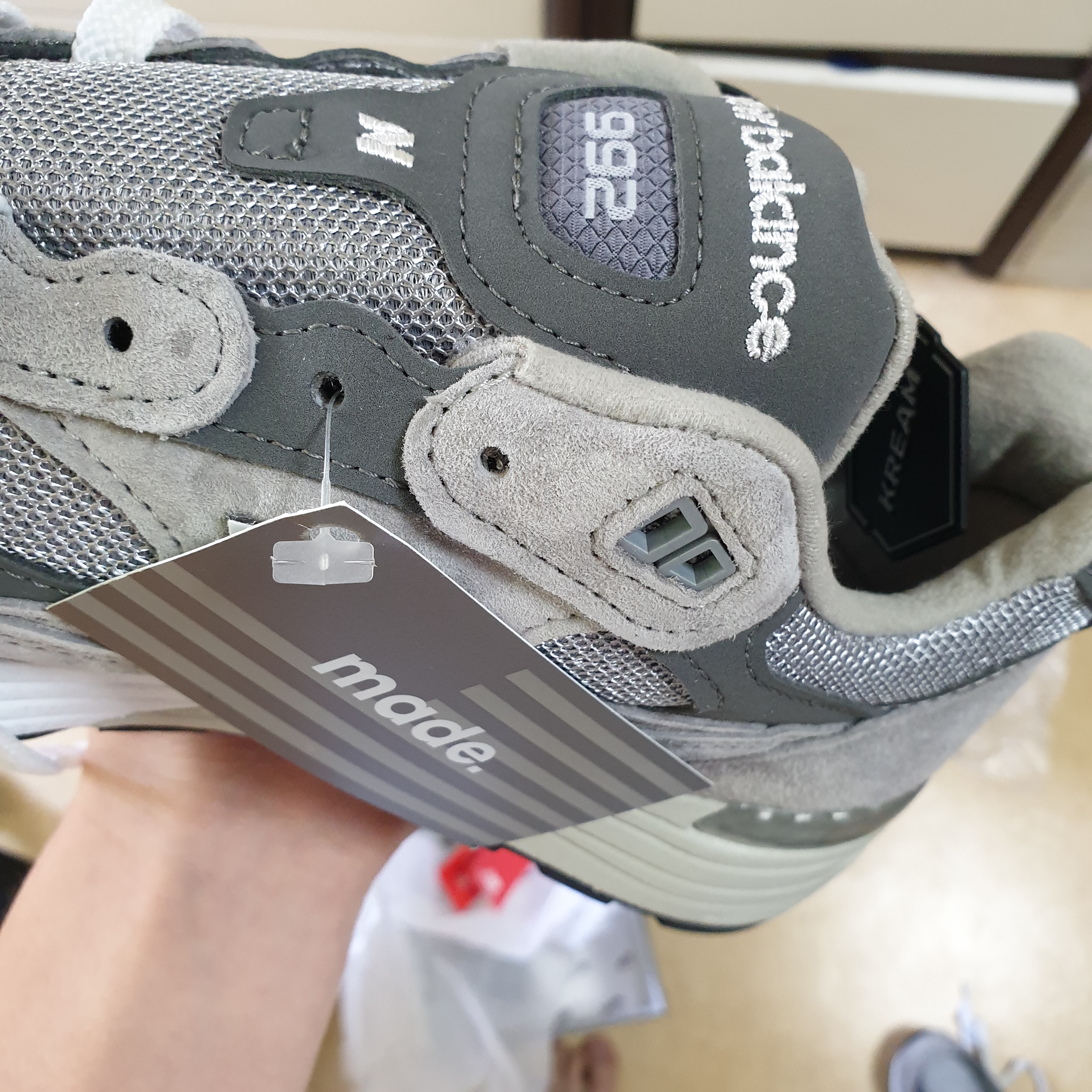 New Balance 992 Made in USA Grey - D Standard 착용 스타일