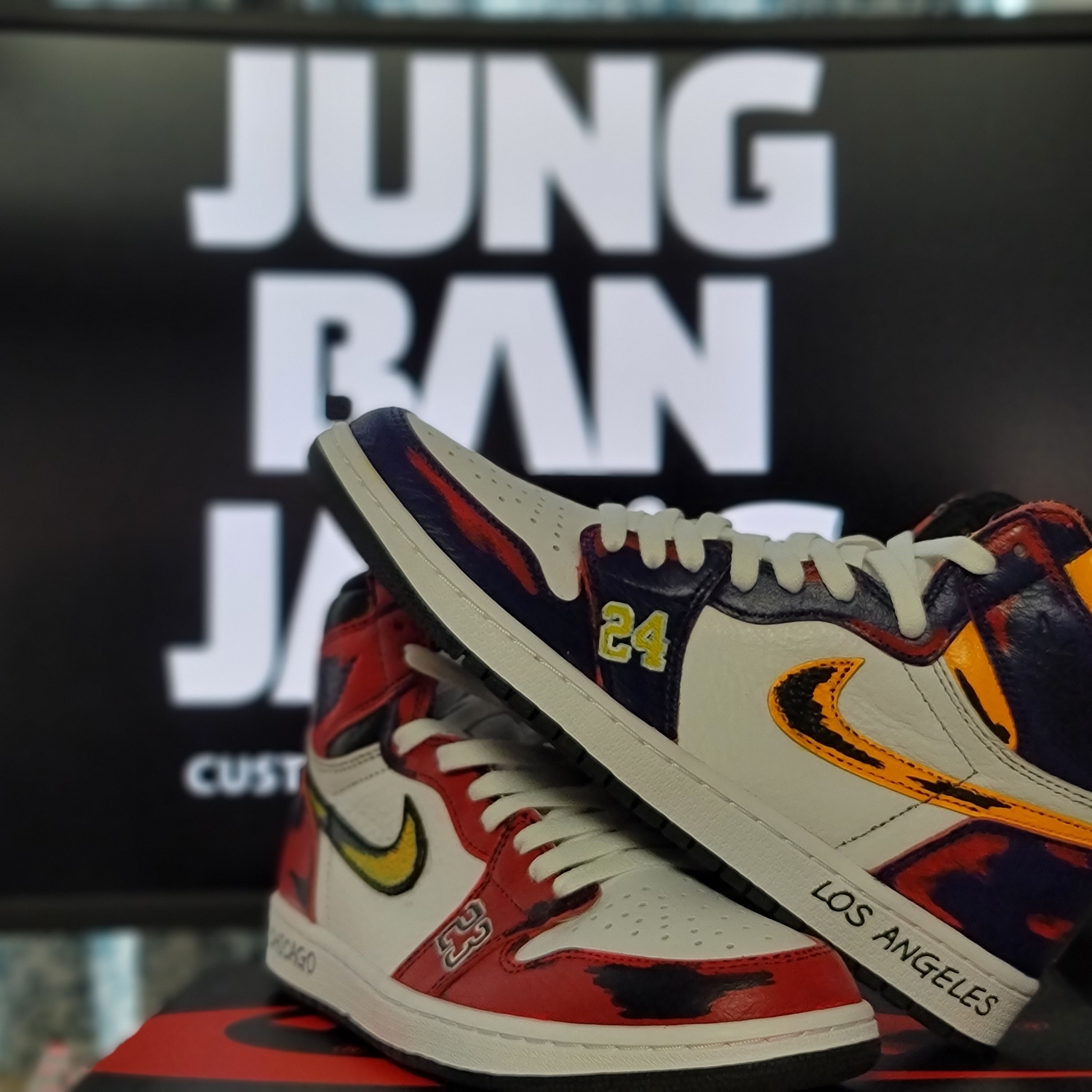 Jordan 1 Retro High OG Light Fusion Red 착용 스타일 - 2
