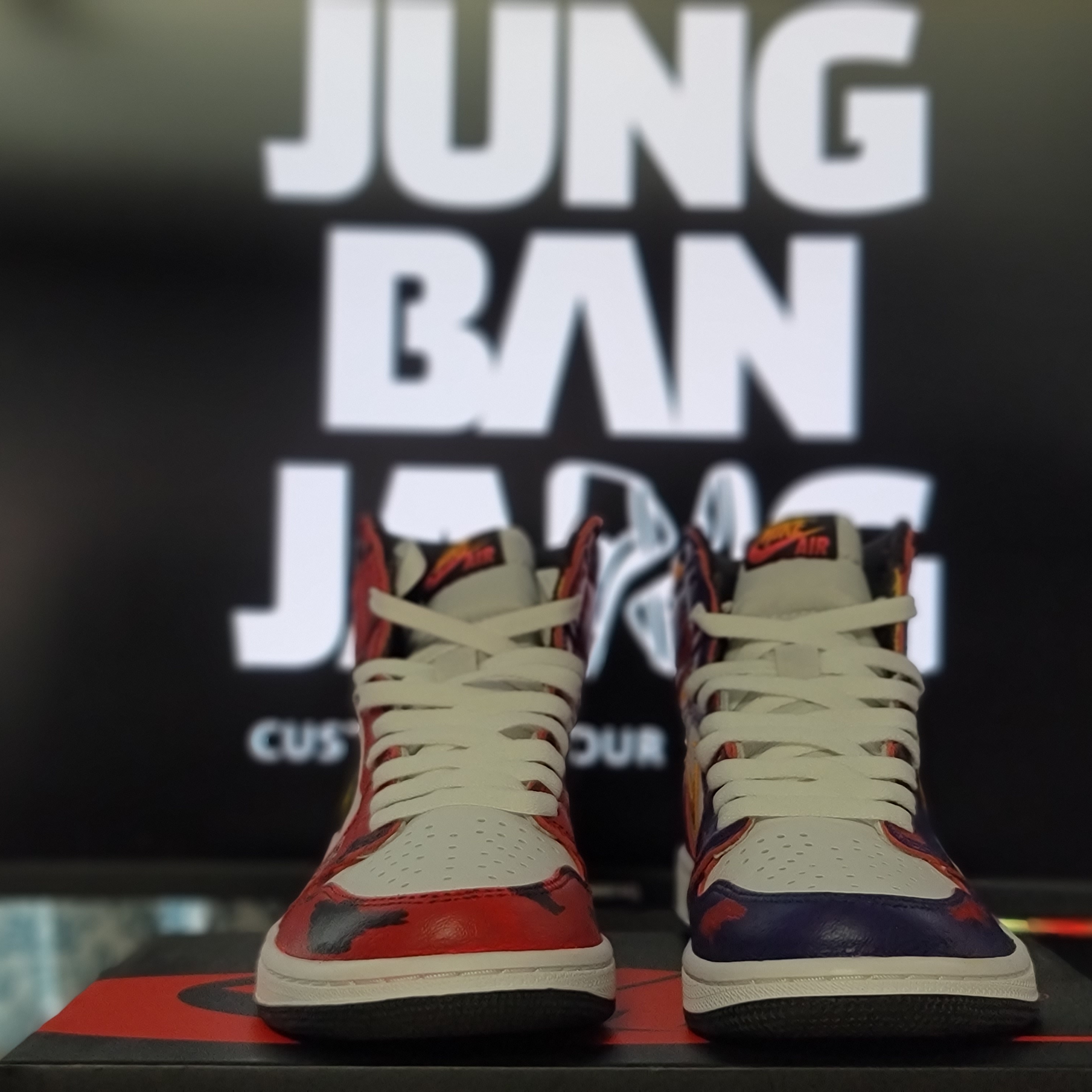 Jordan 1 Retro High OG Light Fusion Red 착용 스타일 - 1
