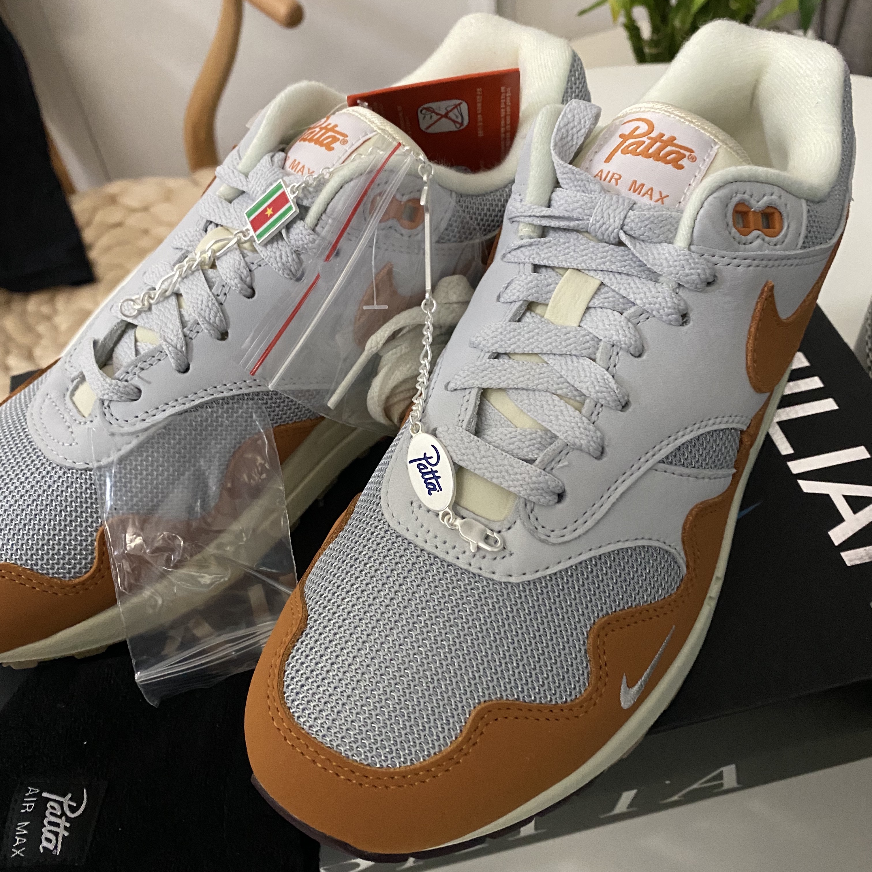 Nike x Patta Air Max 1 Monarch 착용 스타일